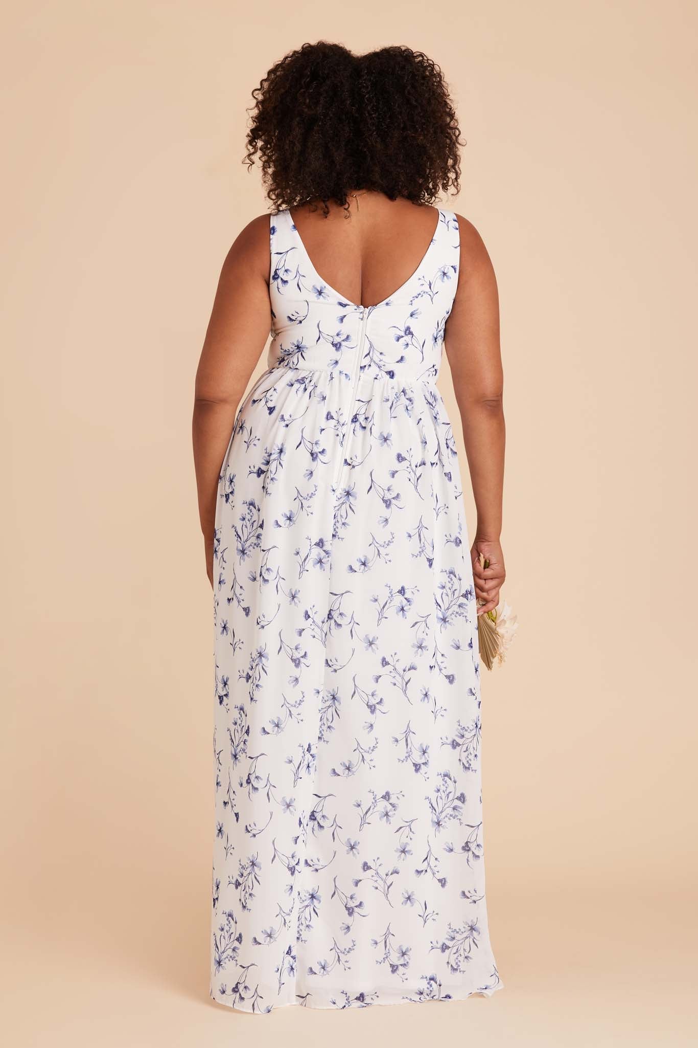 Empire Waist Bridesmaid Dress - Blue Le Fleur | Laurie