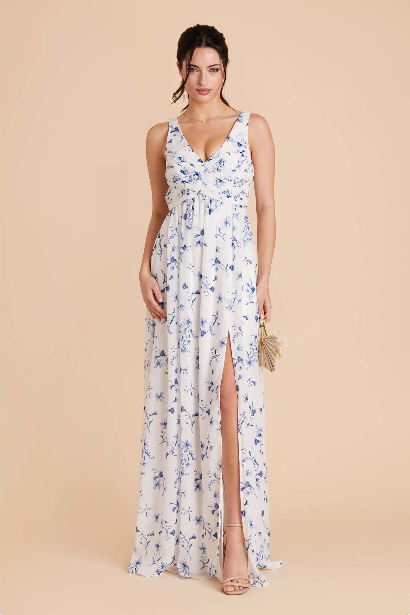 Empire Waist Bridesmaid Dress - Blue Le Fleur | Laurie