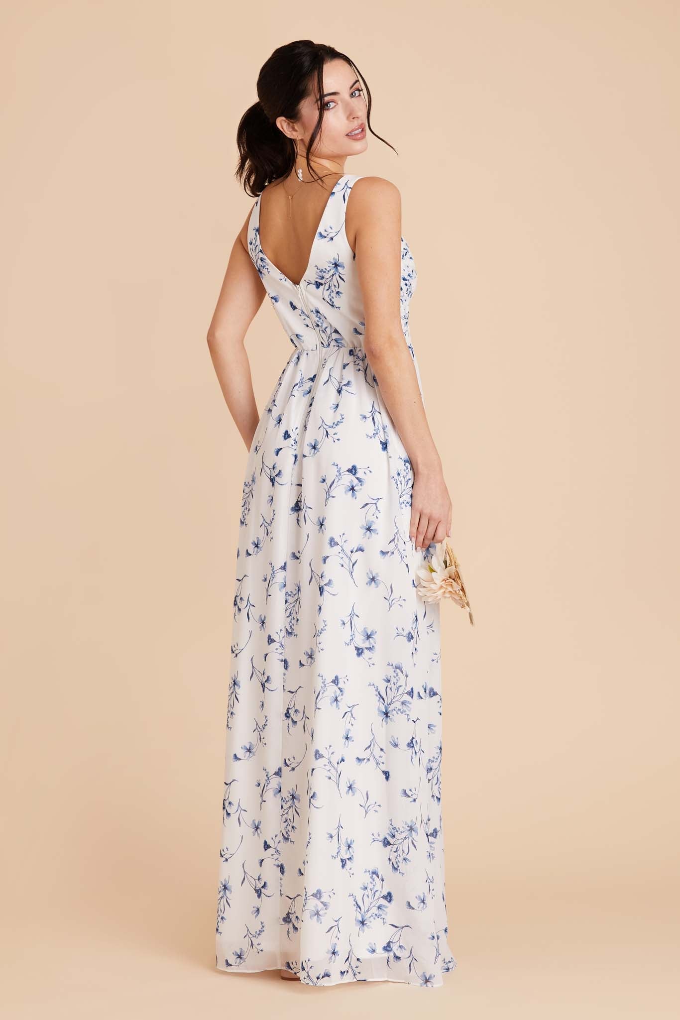 Empire Waist Bridesmaid Dress - Blue Le Fleur | Laurie