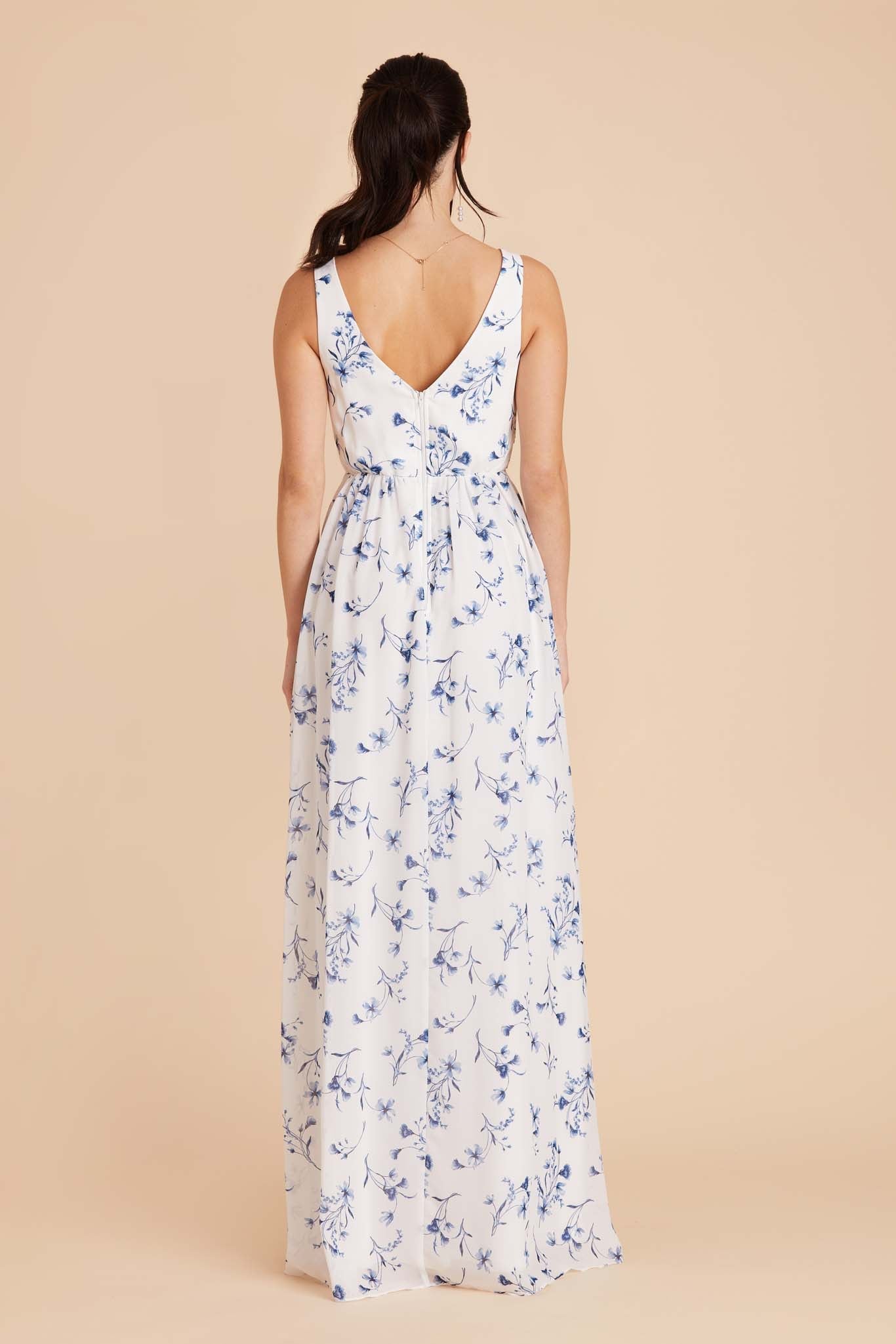 Empire Waist Bridesmaid Dress - Blue Le Fleur | Laurie