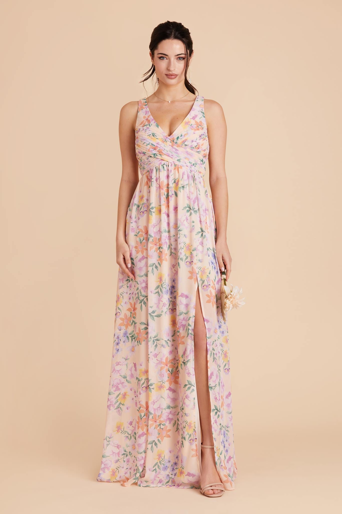 Empire Waist Bridesmaid Dress - Soft & Airy Sleeveless | Laurie Botanical Blooms