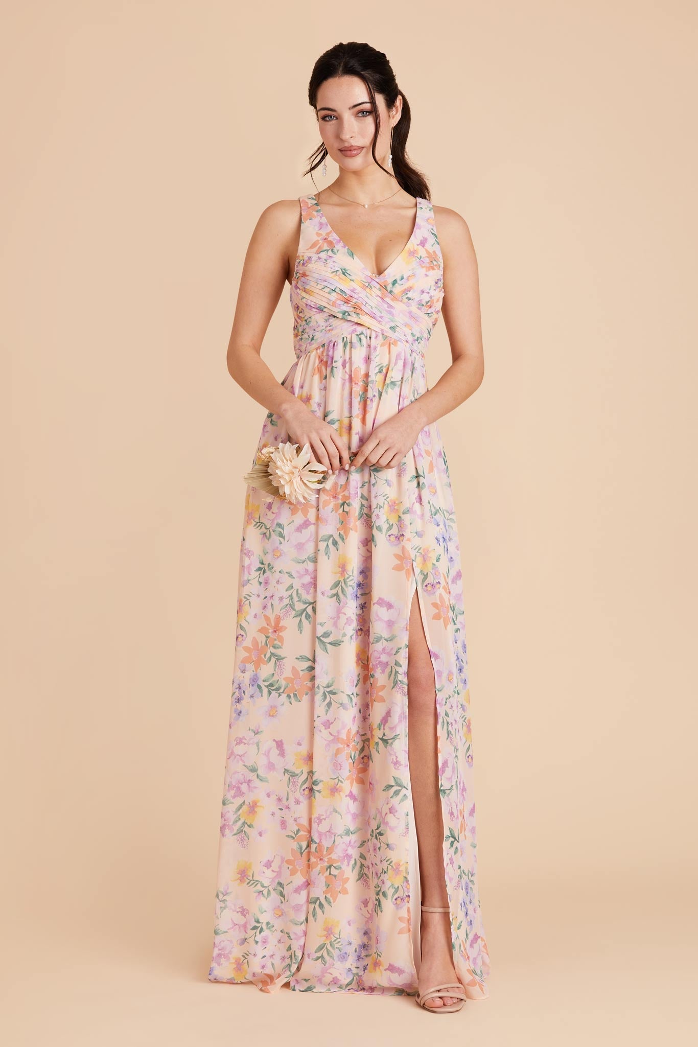 Empire Waist Bridesmaid Dress - Soft & Airy Sleeveless | Laurie Botanical Blooms