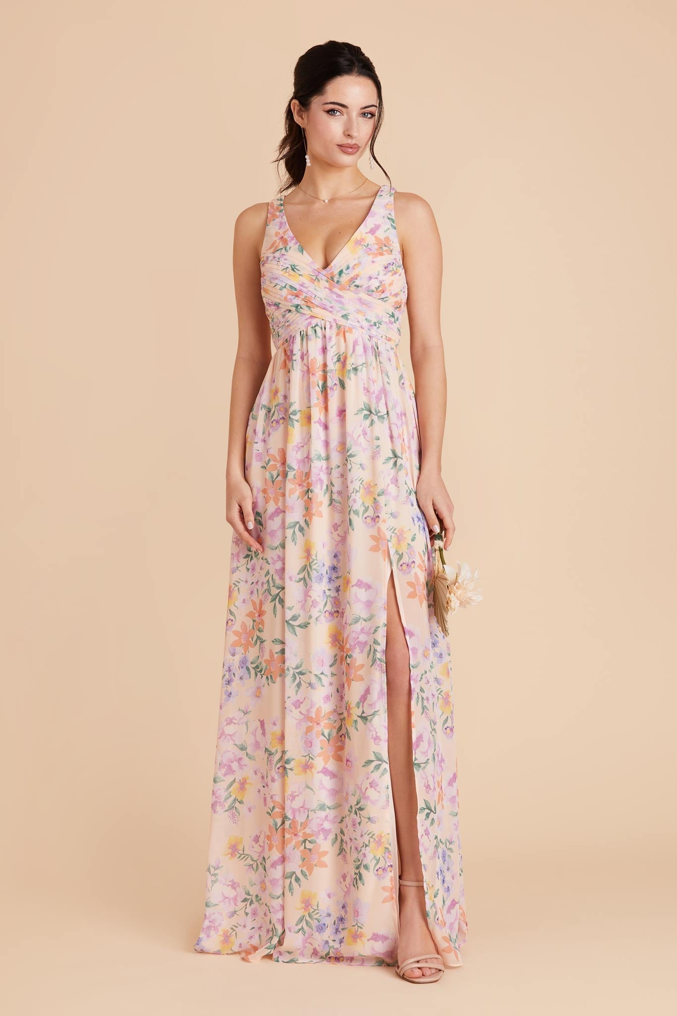 Empire Waist Bridesmaid Dress - Soft & Airy Sleeveless | Laurie Botanical Blooms