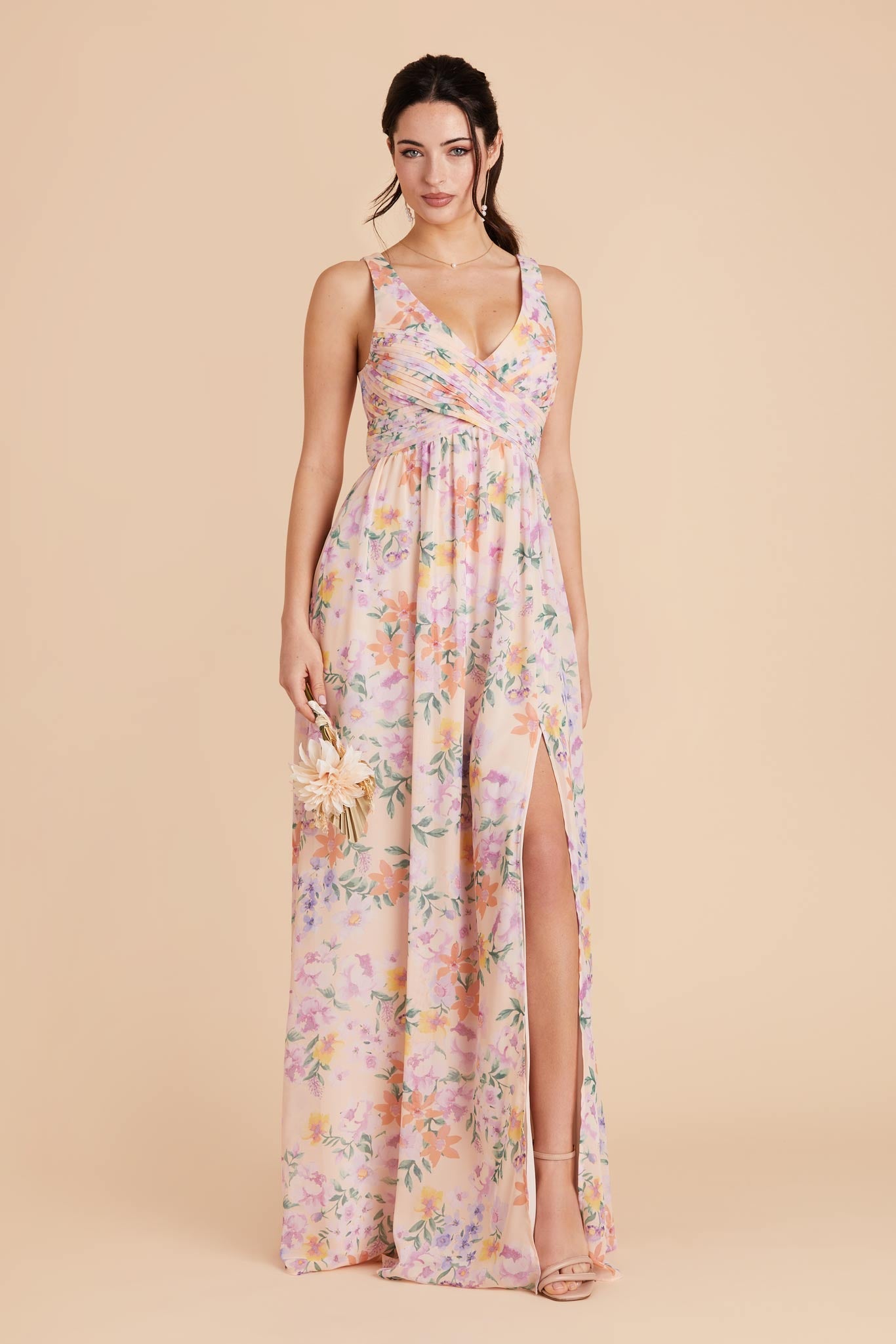Empire Waist Bridesmaid Dress - Soft & Airy Sleeveless | Laurie Botanical Blooms