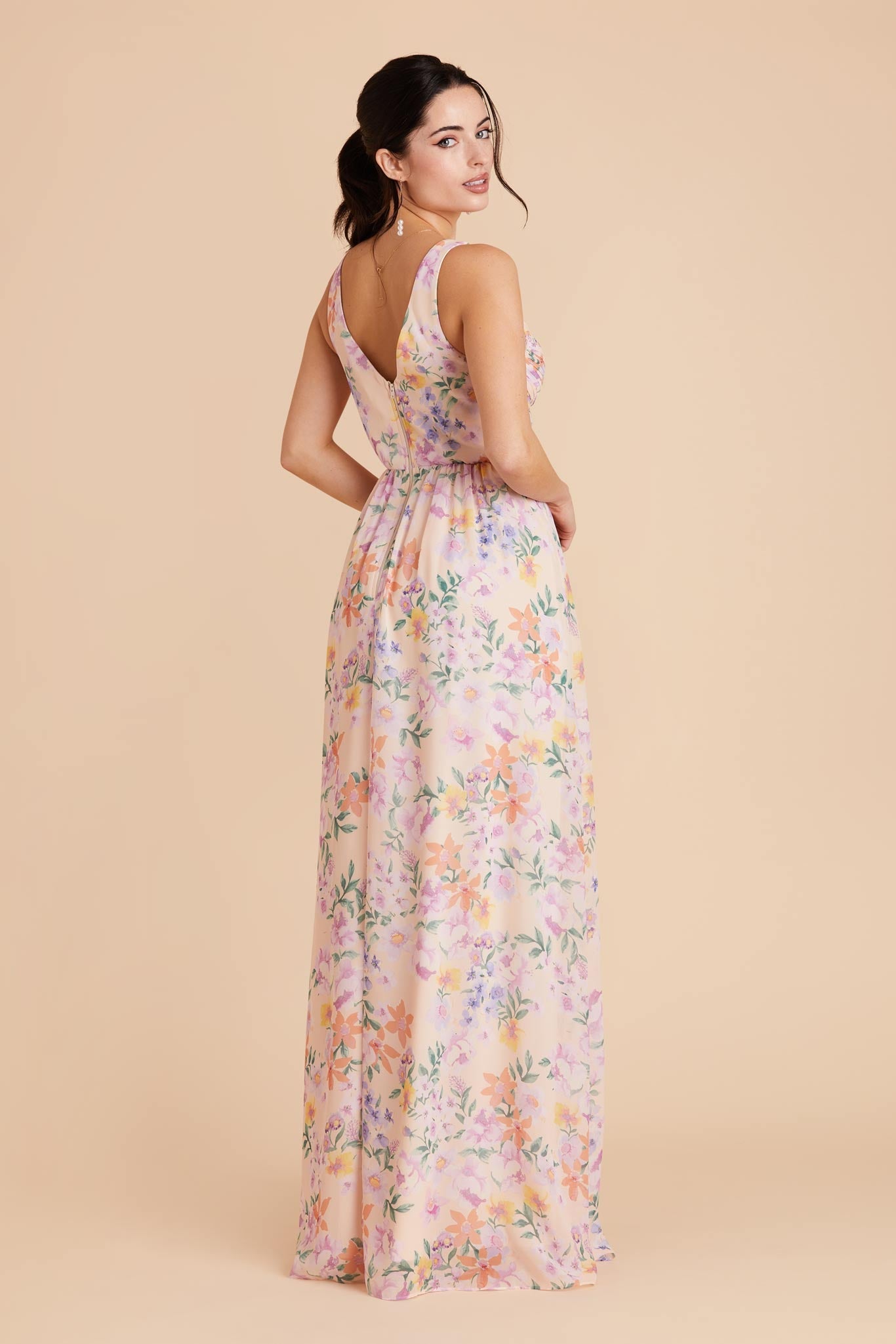 Empire Waist Bridesmaid Dress - Soft & Airy Sleeveless | Laurie Botanical Blooms