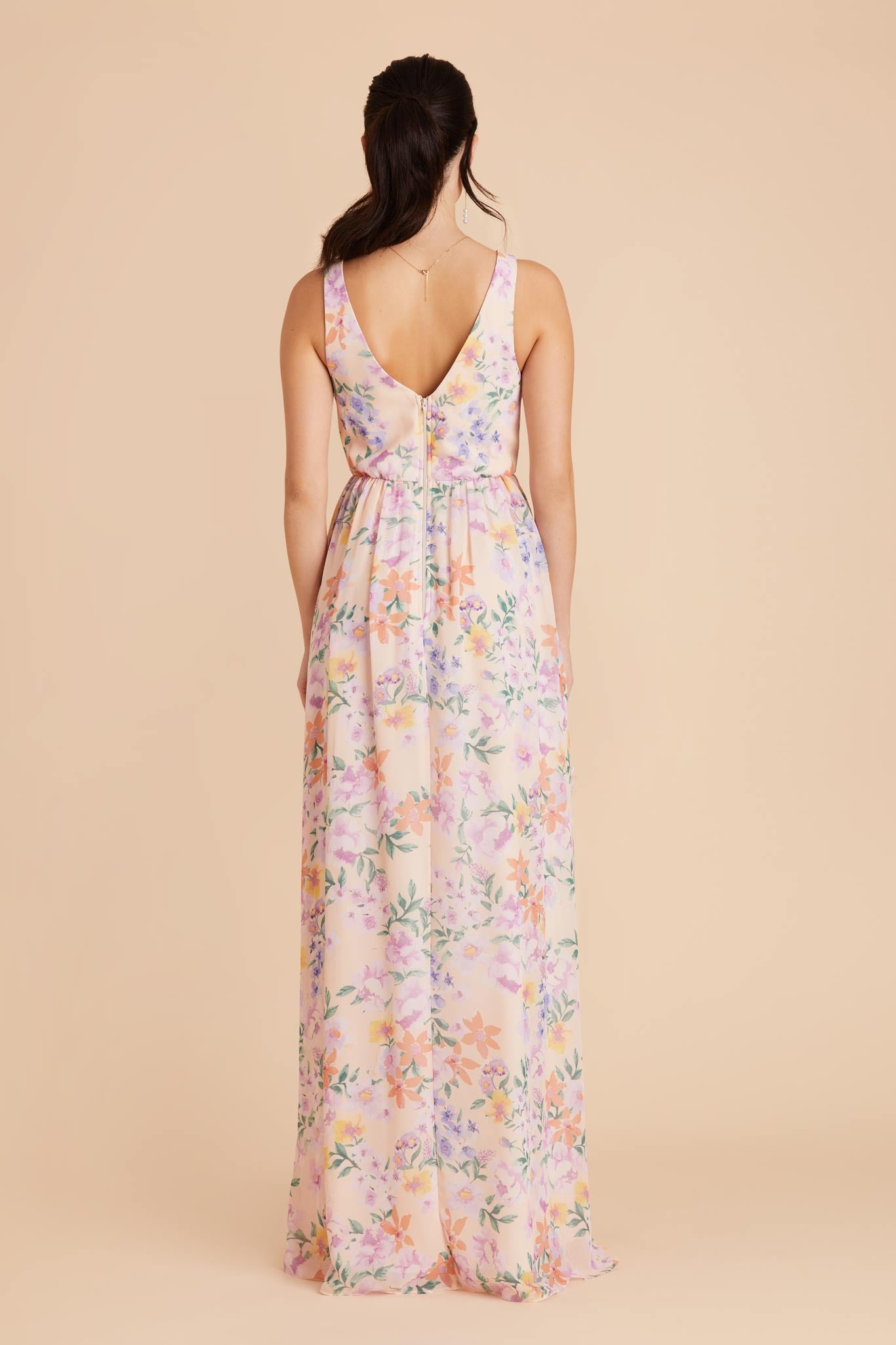 Empire Waist Bridesmaid Dress - Soft & Airy Sleeveless | Laurie Botanical Blooms
