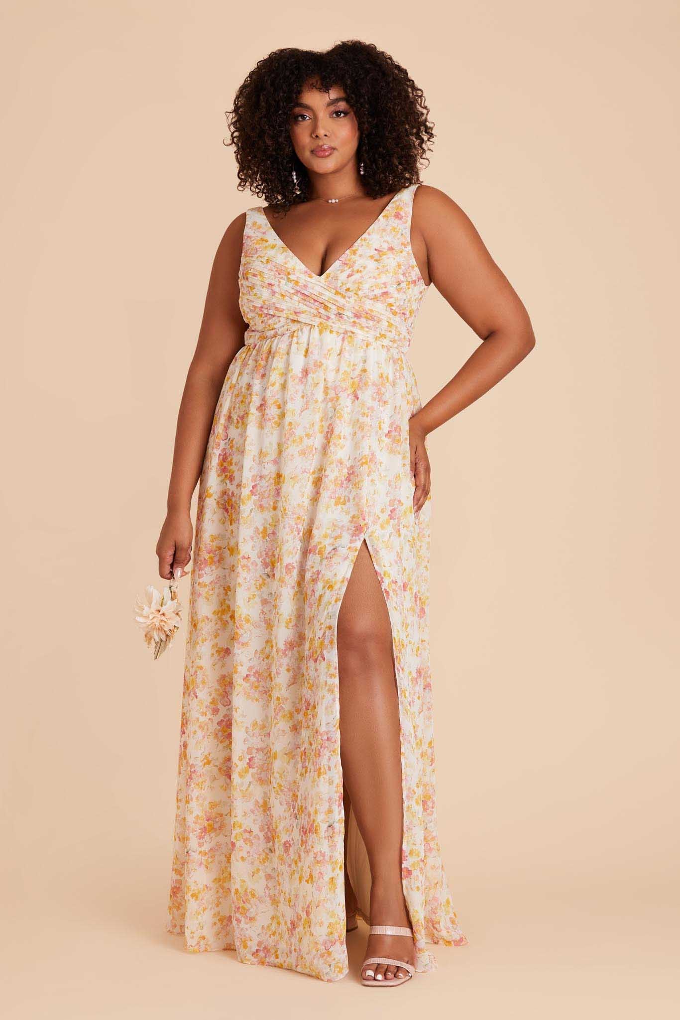 Empire Waist Sleeveless Bridesmaid Dress | Laurie Floral