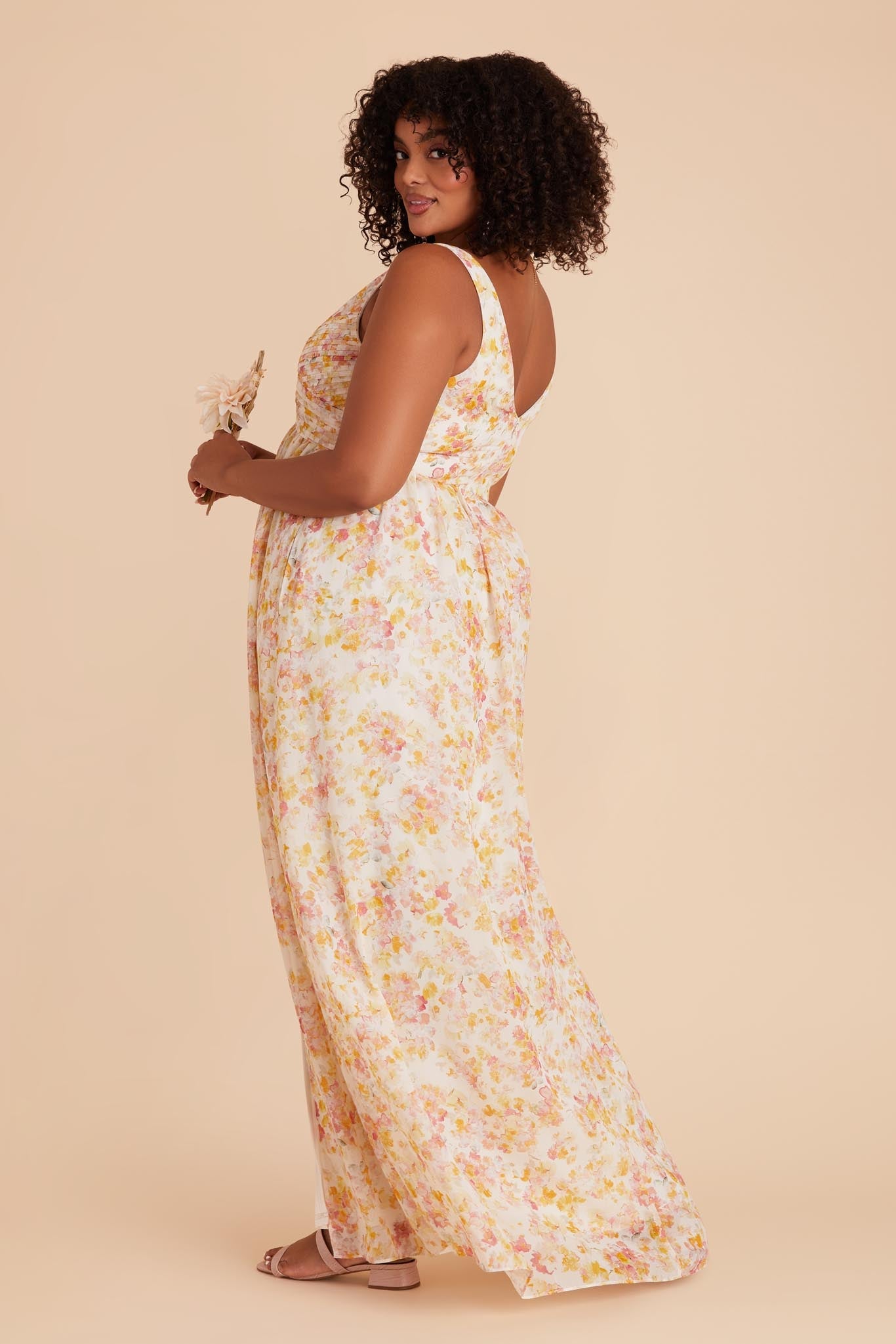 Empire Waist Sleeveless Bridesmaid Dress | Laurie Floral
