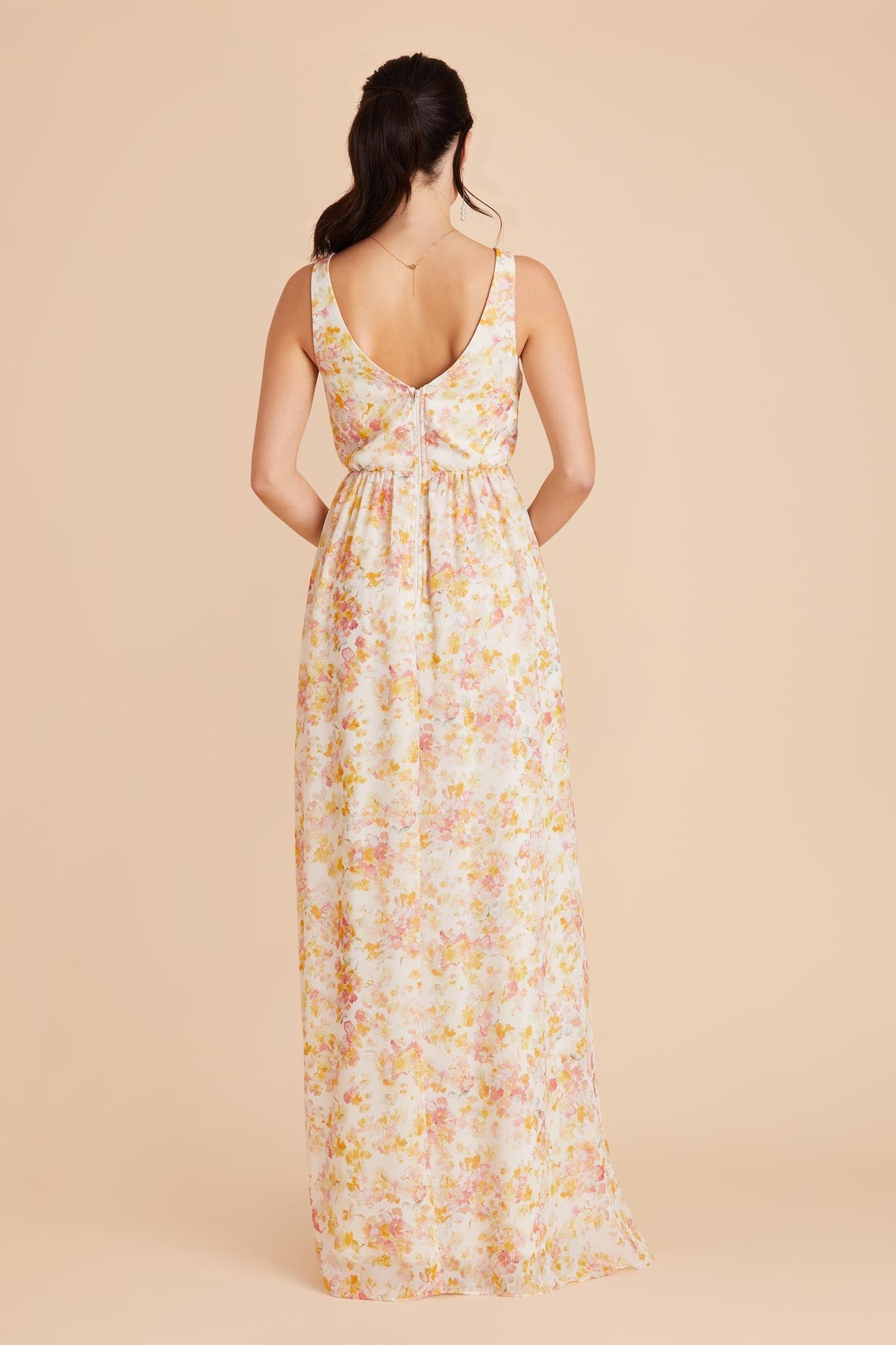 Empire Waist Sleeveless Bridesmaid Dress | Laurie Floral