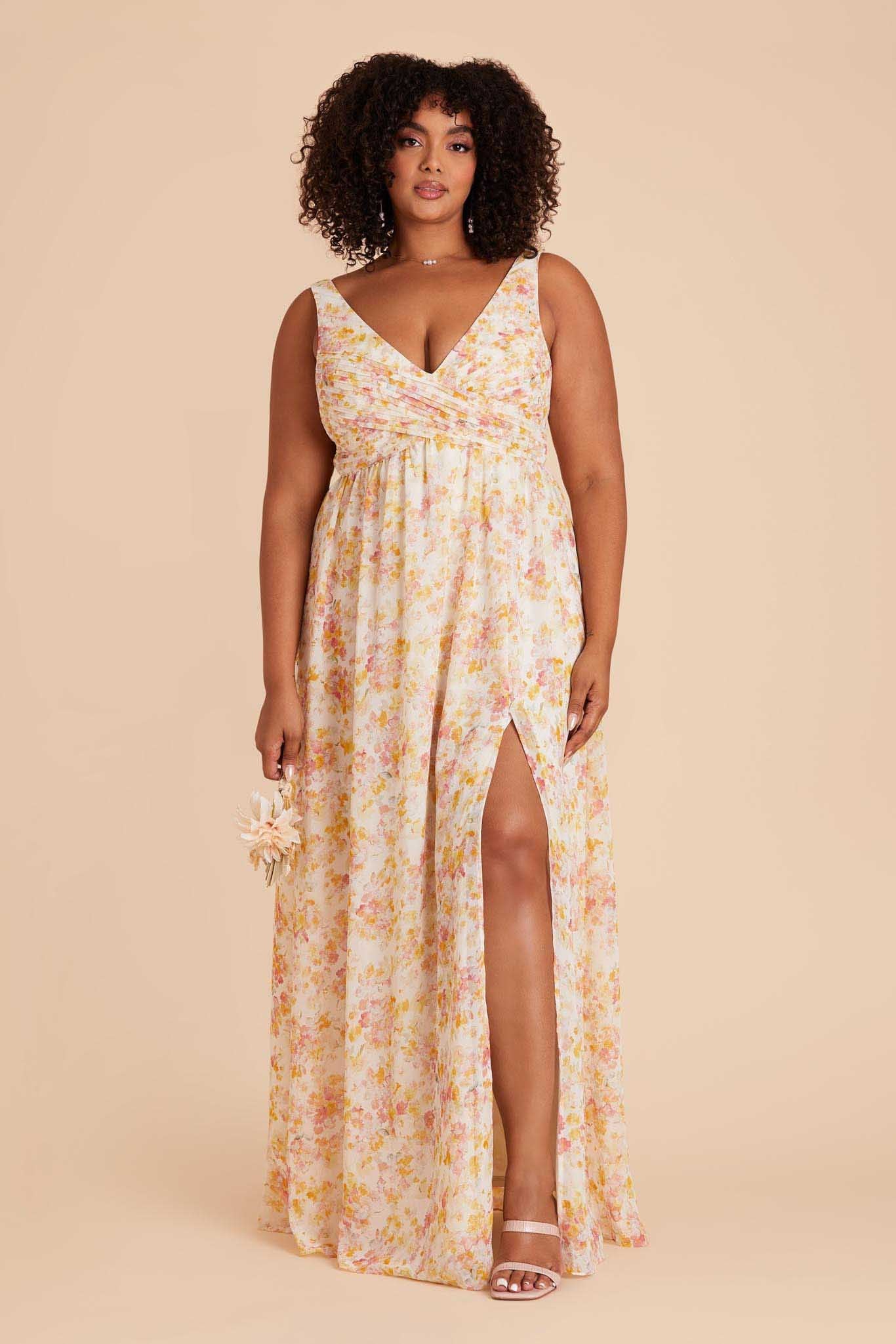 Empire Waist Sleeveless Bridesmaid Dress | Laurie Floral