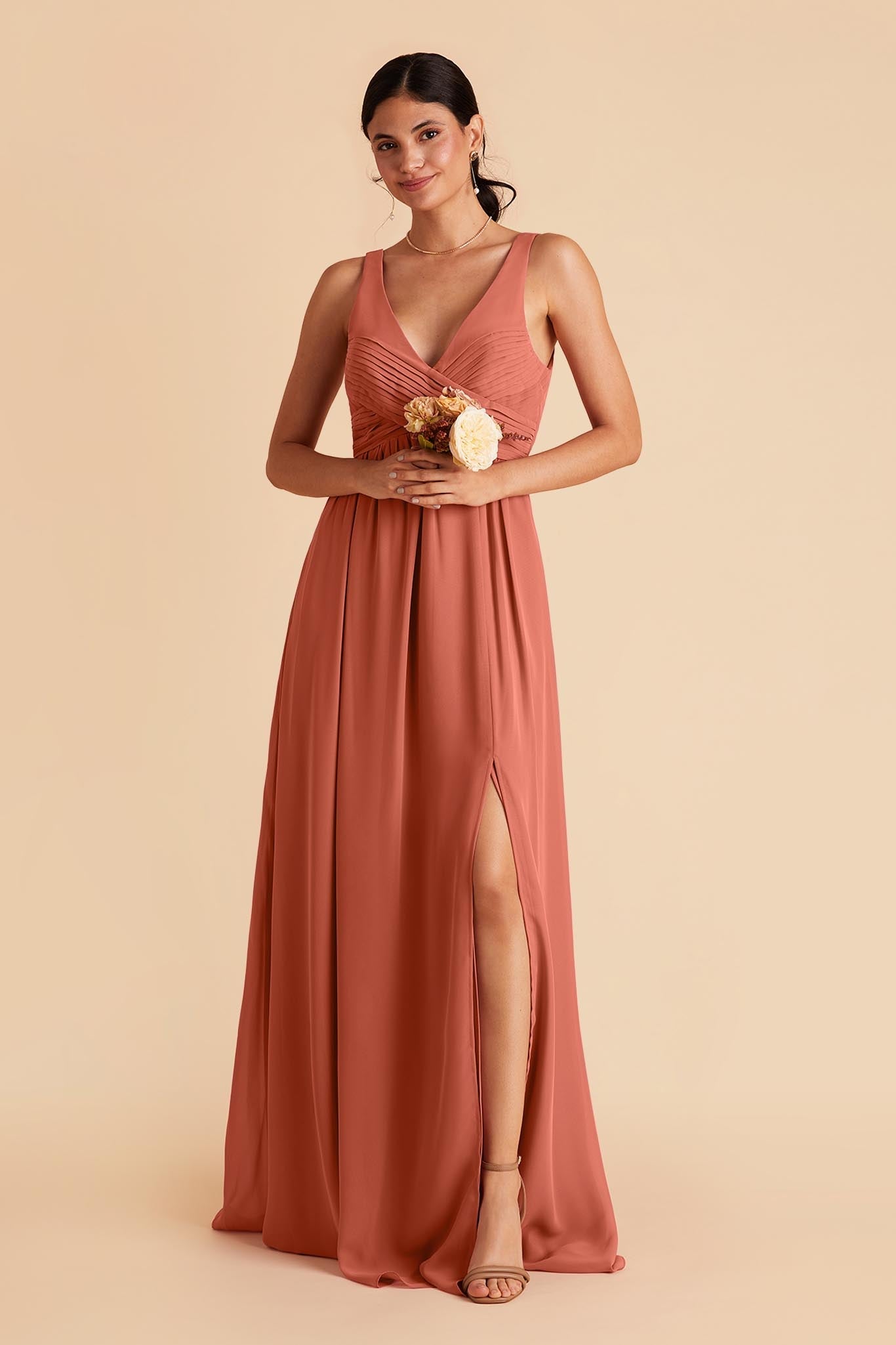 Empire Waist Bridesmaid Dress - Soft & Airy Sleeveless | Laurie