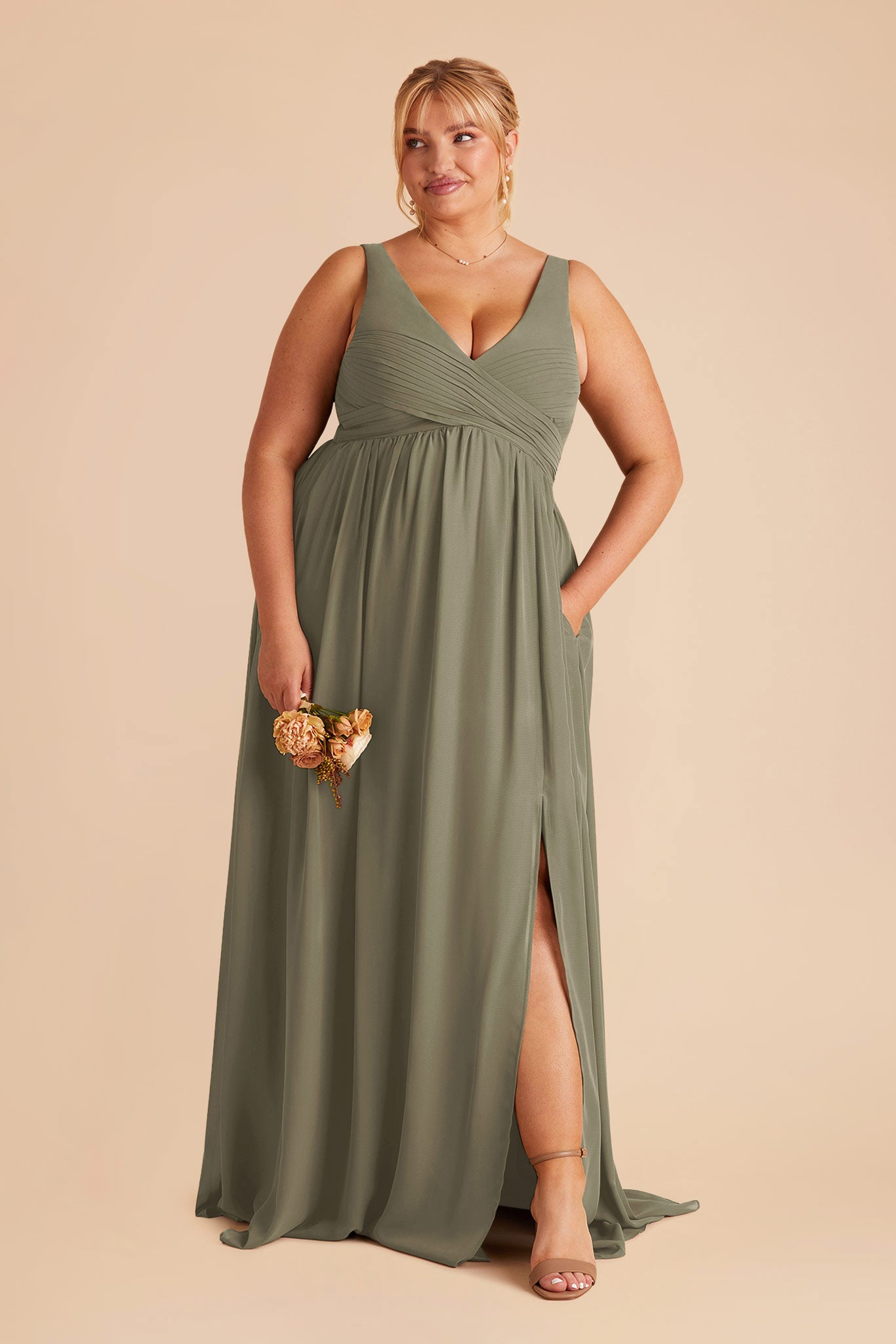 Empire Waist Sleeveless Bridesmaid Dress | Laurie Thyme