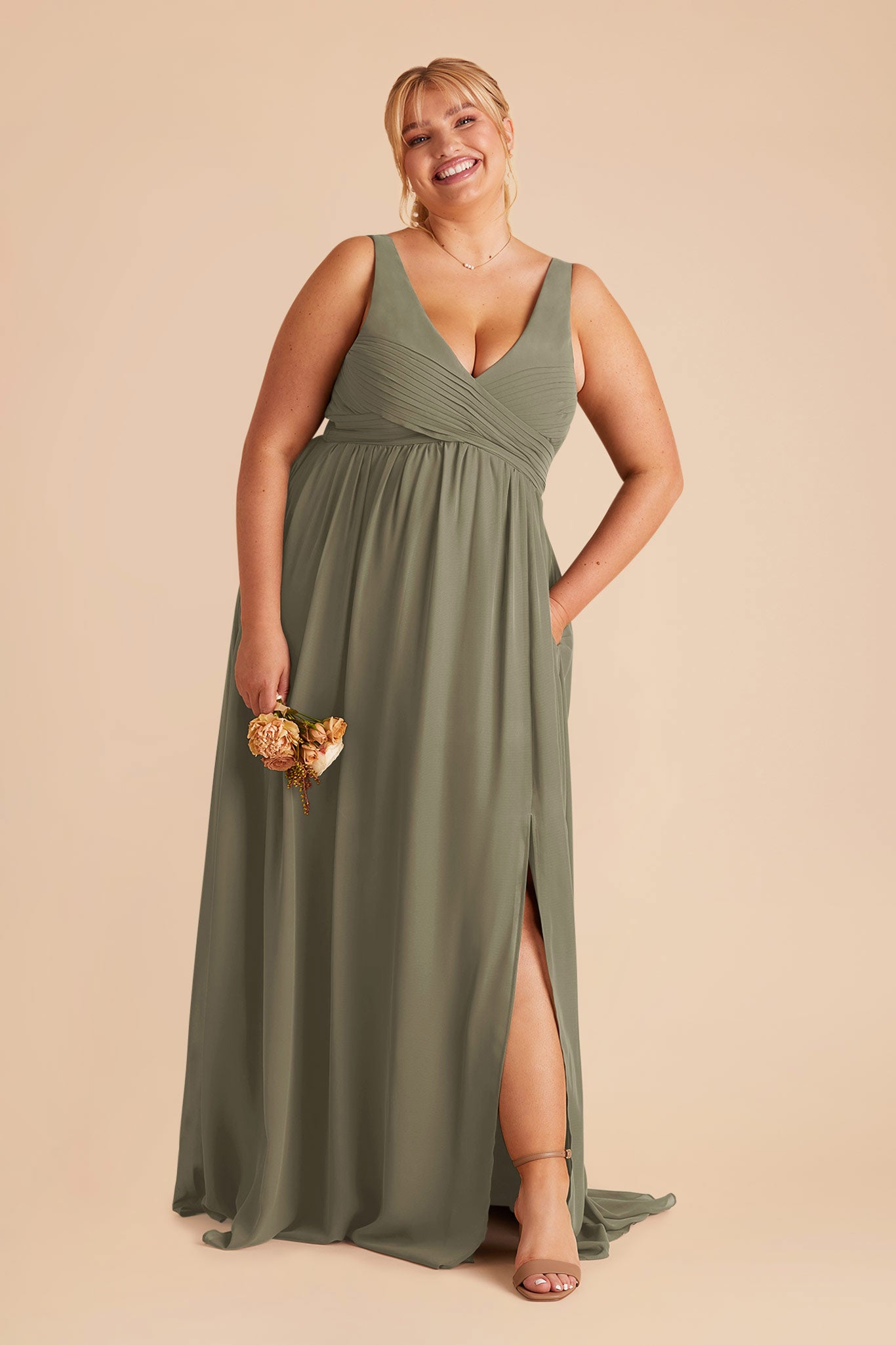 Empire Waist Sleeveless Bridesmaid Dress | Laurie Thyme