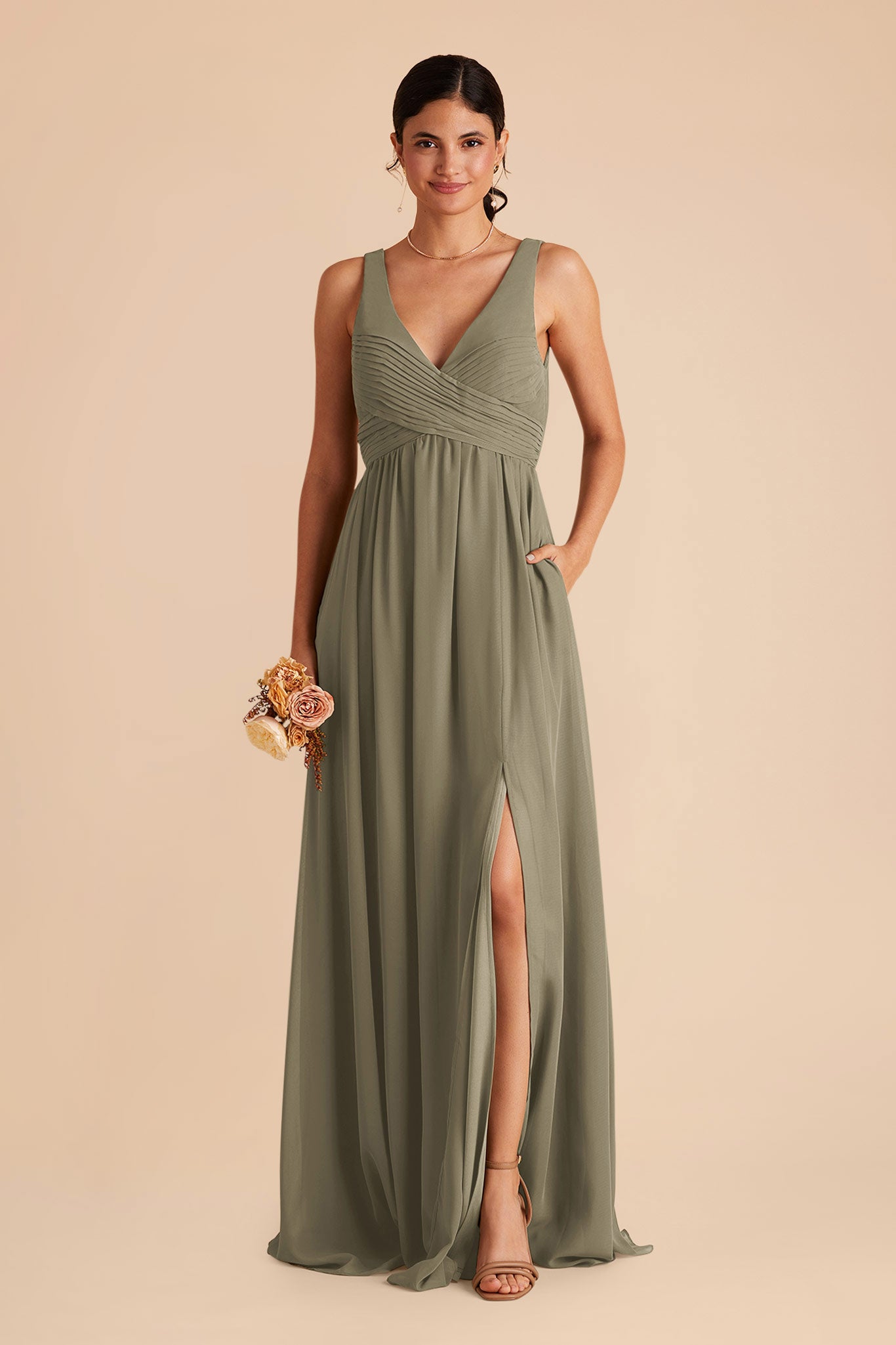 Empire Waist Sleeveless Bridesmaid Dress | Laurie Thyme