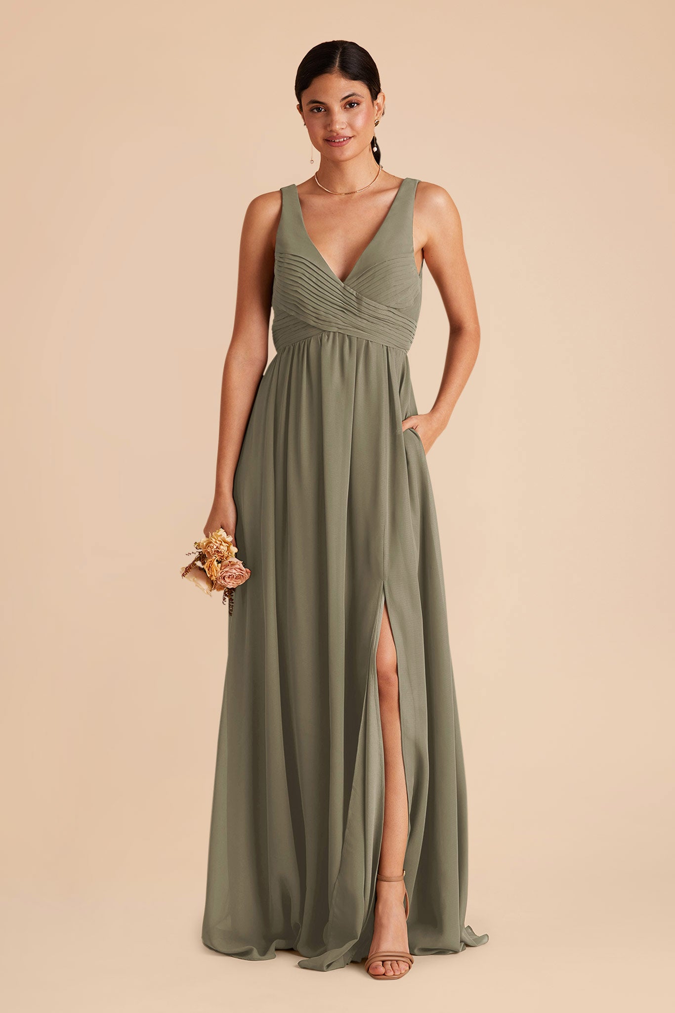 Empire Waist Sleeveless Bridesmaid Dress | Laurie Thyme