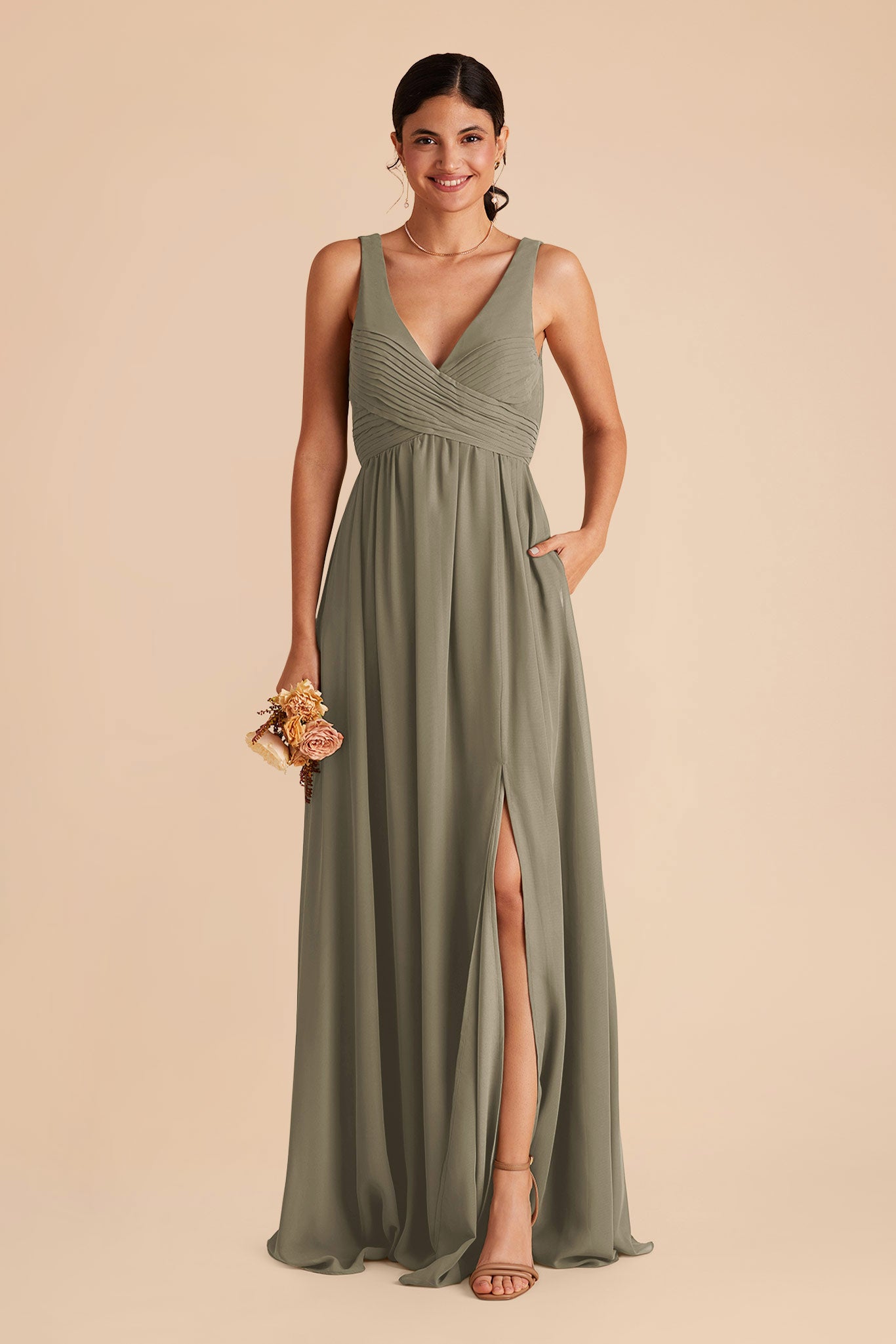 Empire Waist Sleeveless Bridesmaid Dress | Laurie Thyme