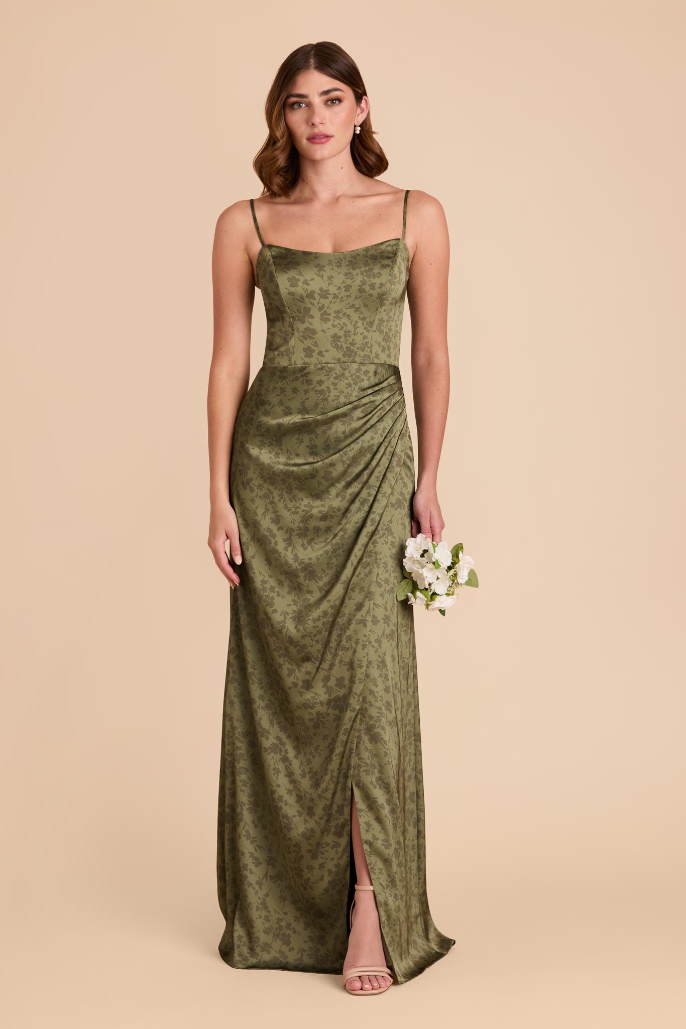 Matte Satin Corset Dress with Removable Straps | Anne Bright Martini