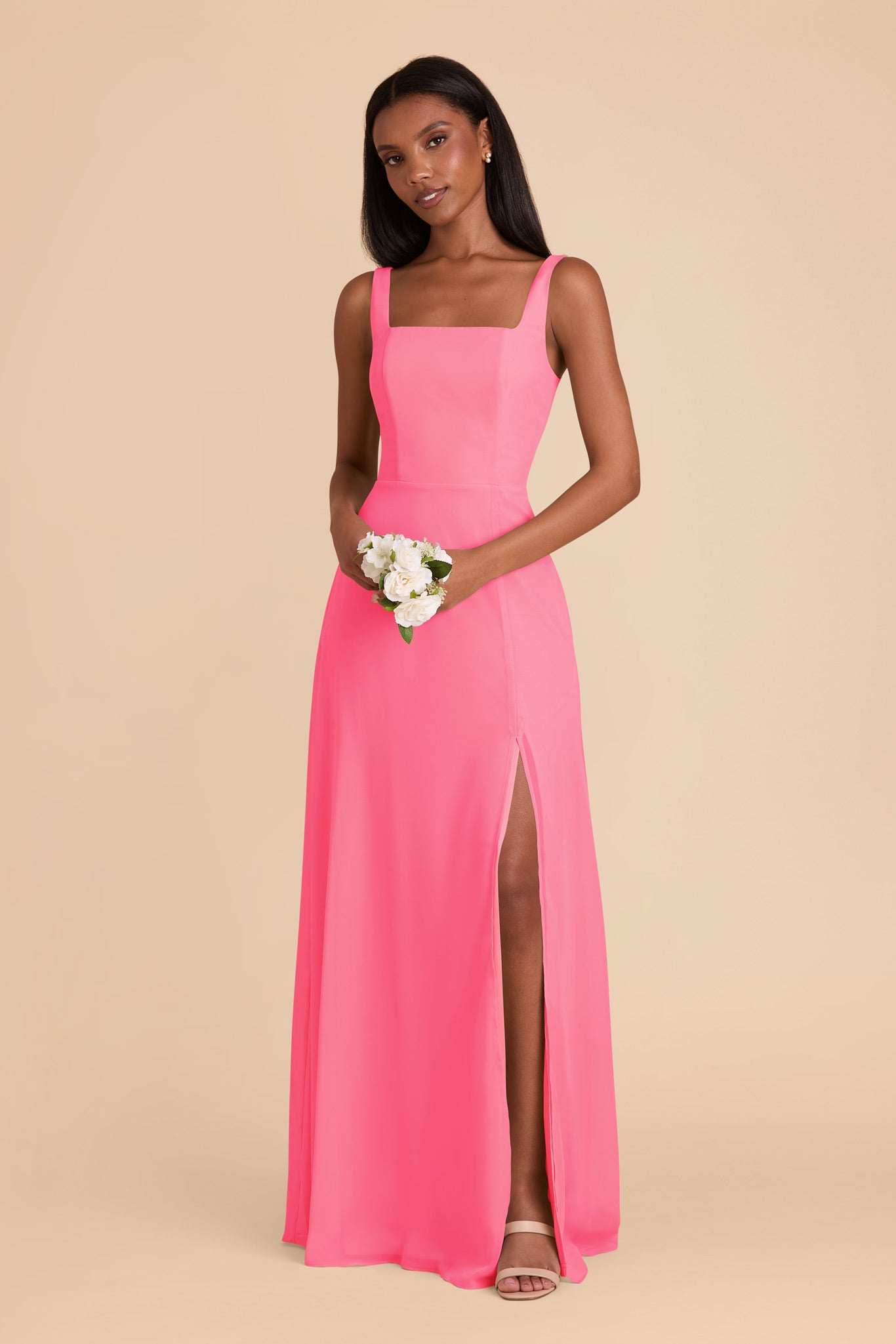 Chiffon Convertible Dress with Bows | Alex Bon Bon Pink