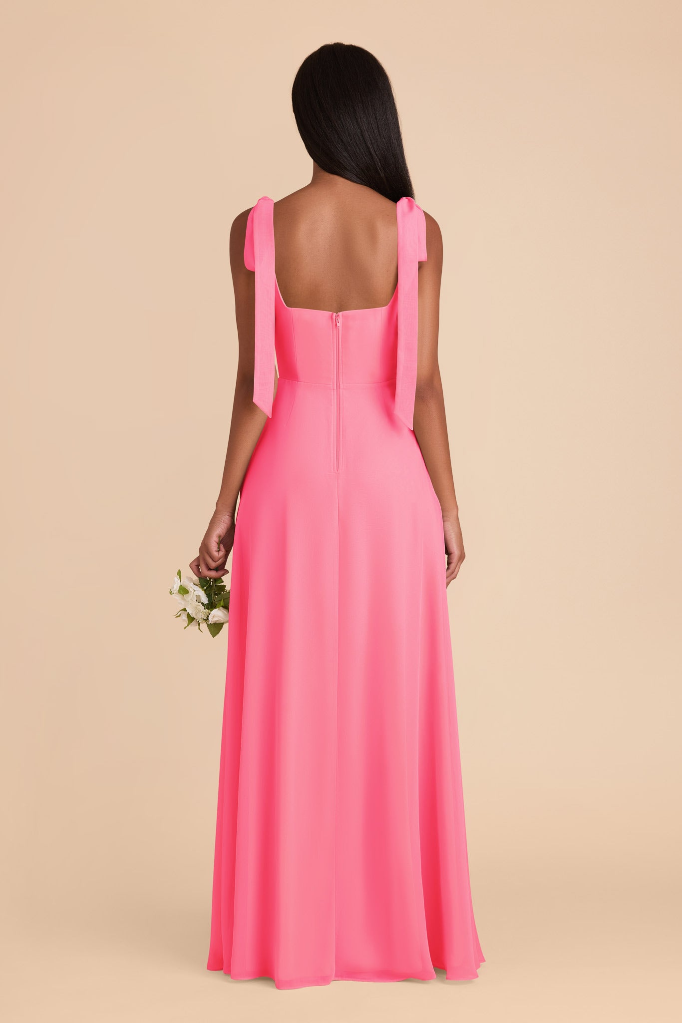Chiffon Convertible Dress with Bows | Alex Bon Bon Pink