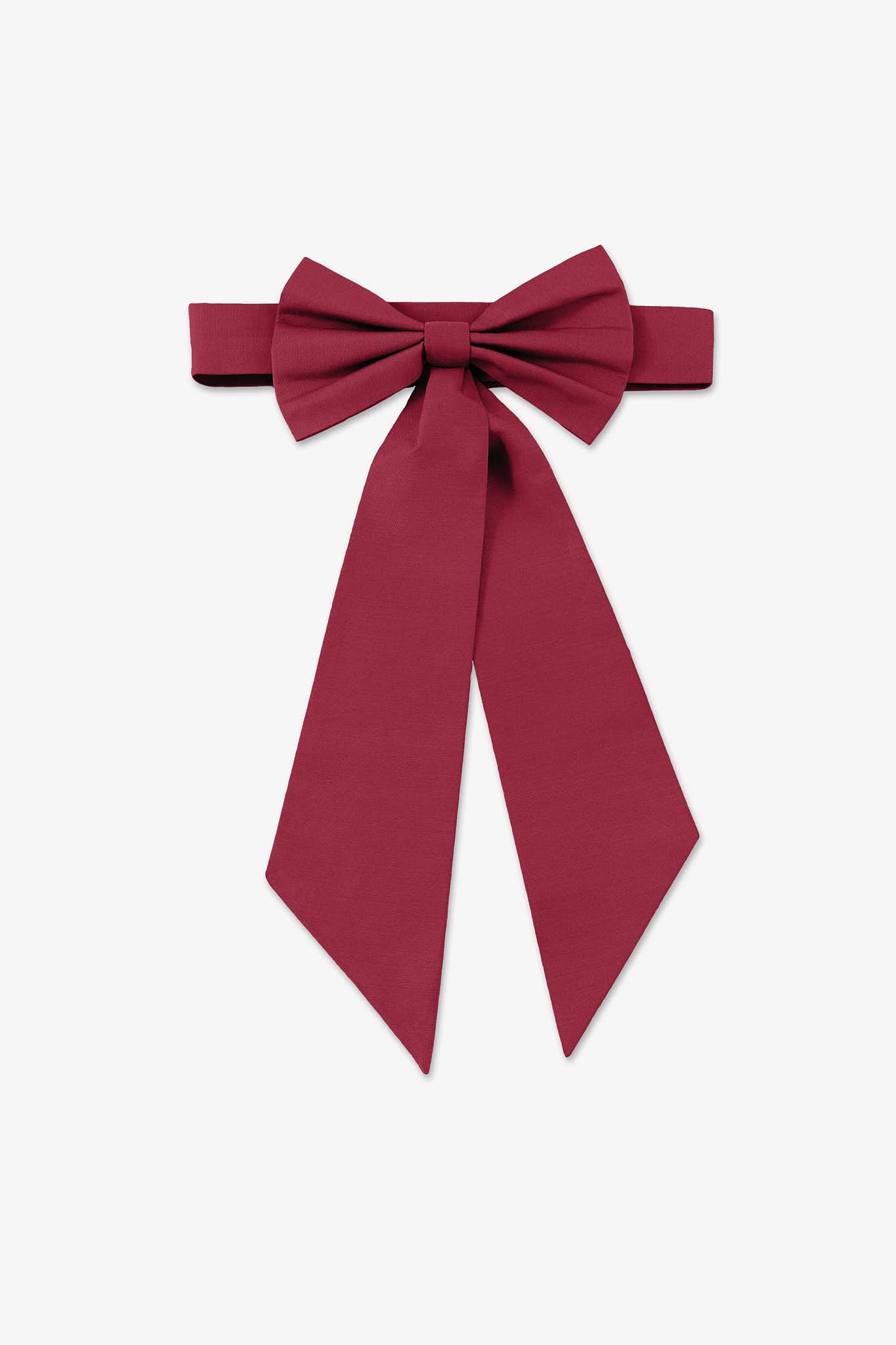 Burgundy Flower Girl Sash with Bow & Velcro Adjuster | Liz