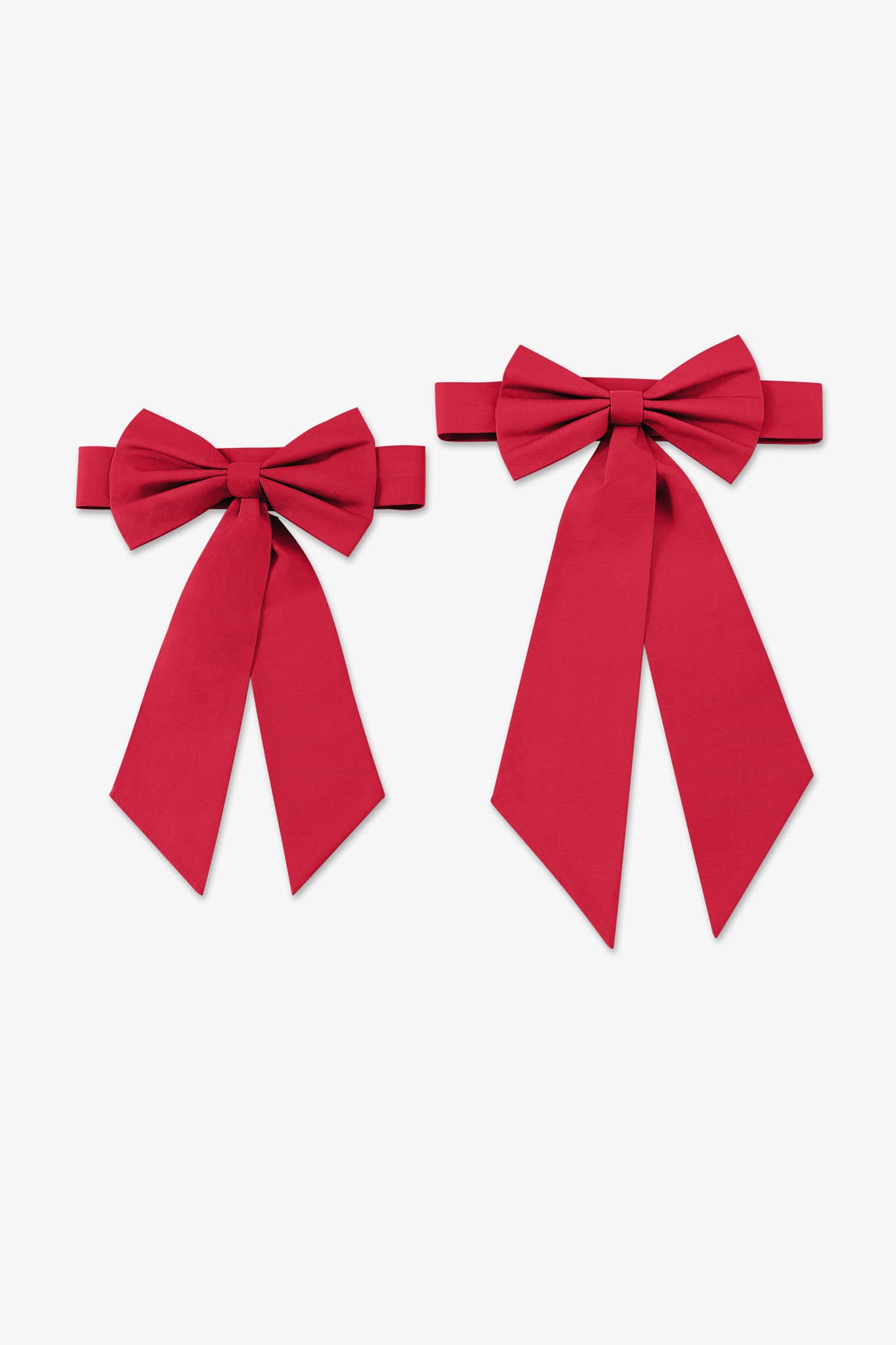 Flower Girl Sash with Bow & Velcro Adjuster - Lipstick Red