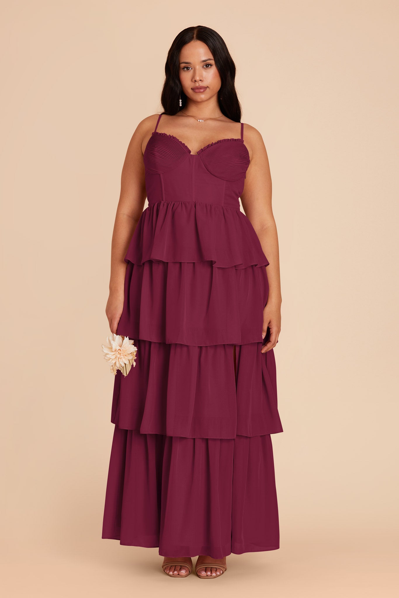 Ruffle Tiered Chiffon Dress for Women | Lola Berry