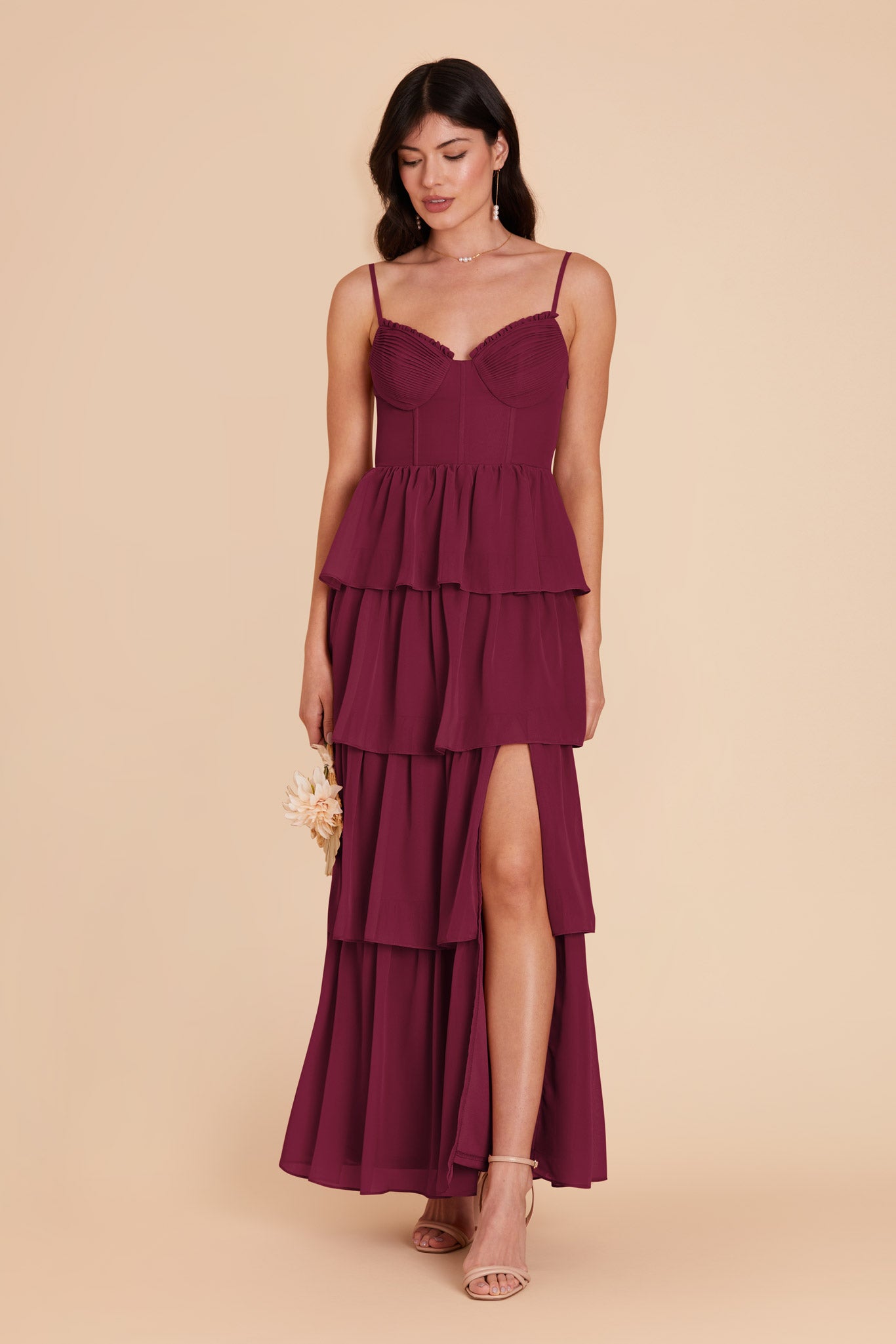 Ruffle Tiered Chiffon Dress for Women | Lola Berry