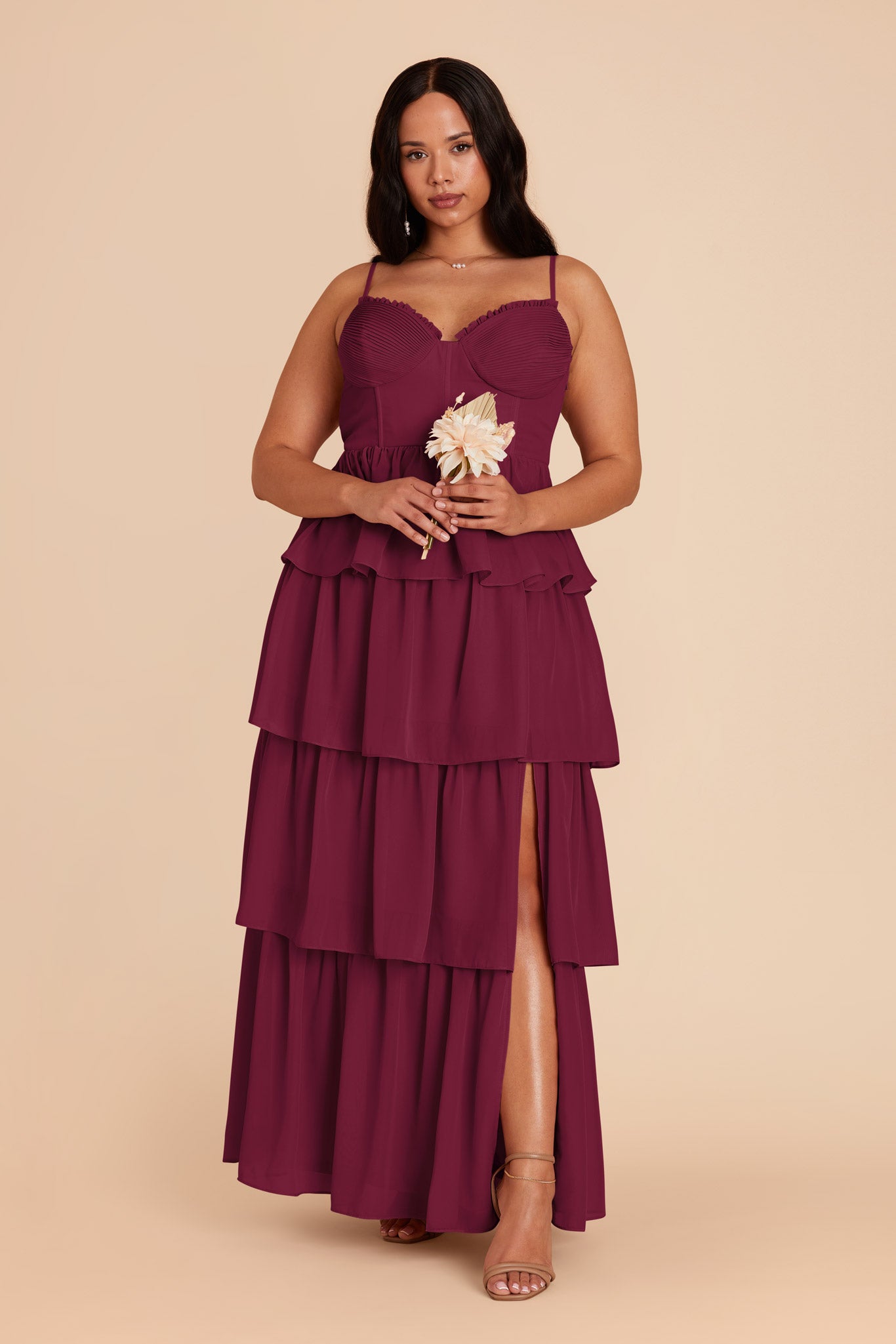 Ruffle Tiered Chiffon Dress for Women | Lola Berry