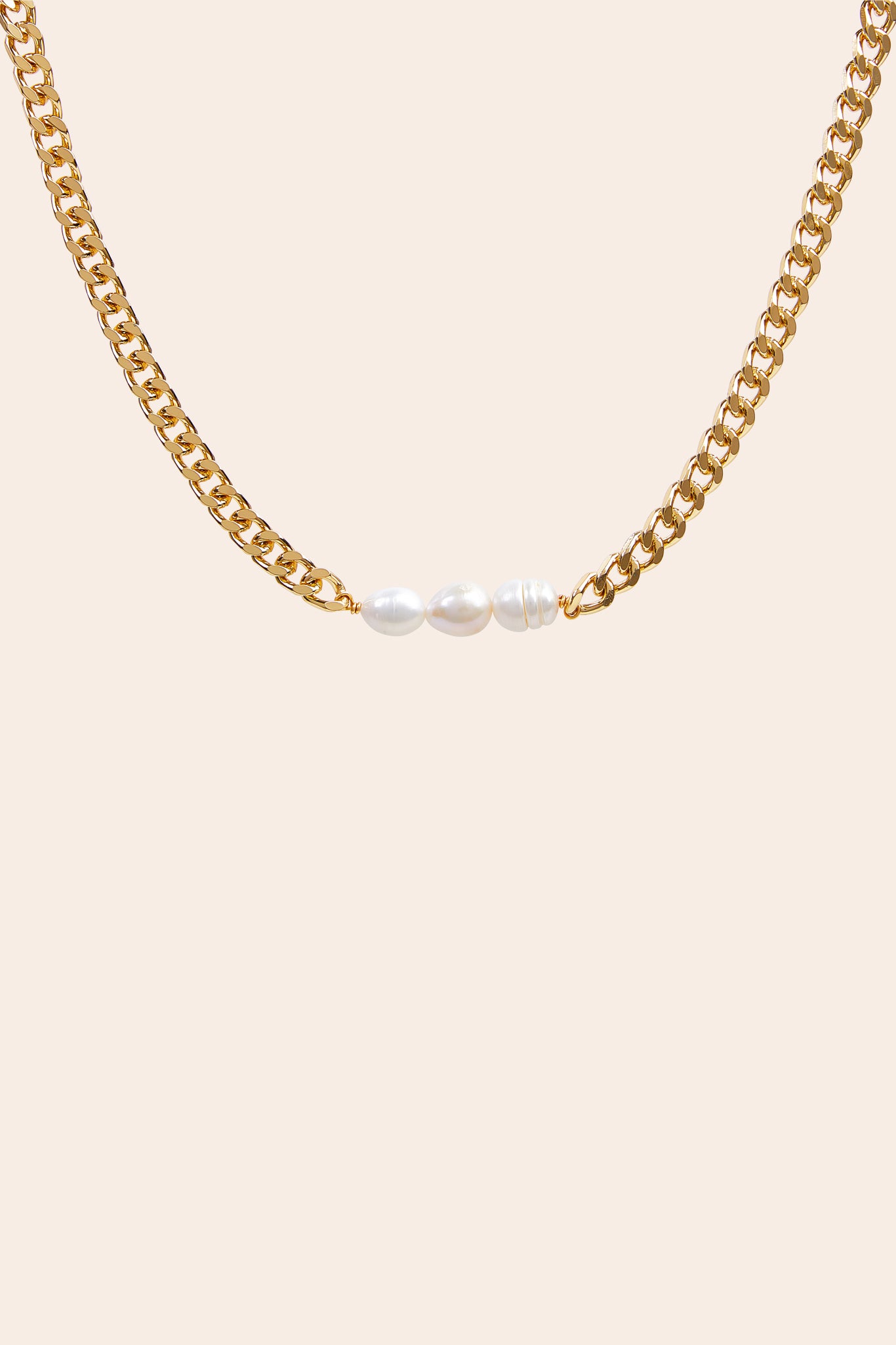 Pearl Accent Gold Necklace for Women | Lucille by Petit Moments