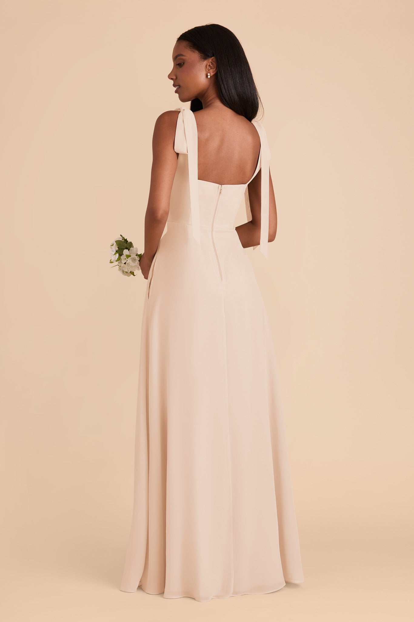 Chiffon Convertible Dress with Bows | Alex Champagne
