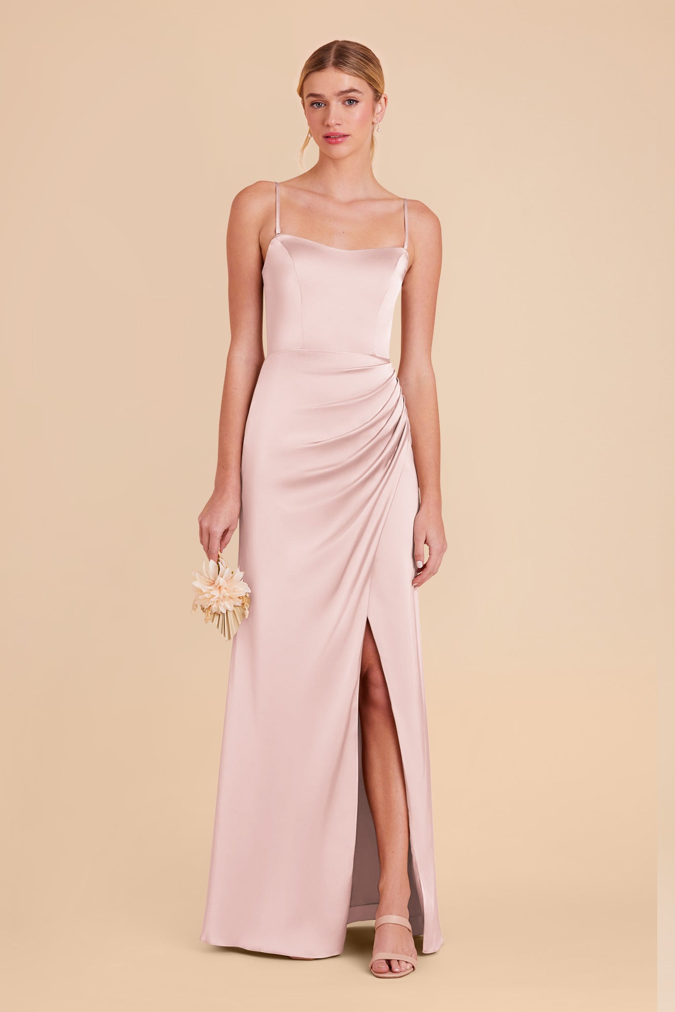 Corset Satin Dress with Removable Straps | Anne Matte