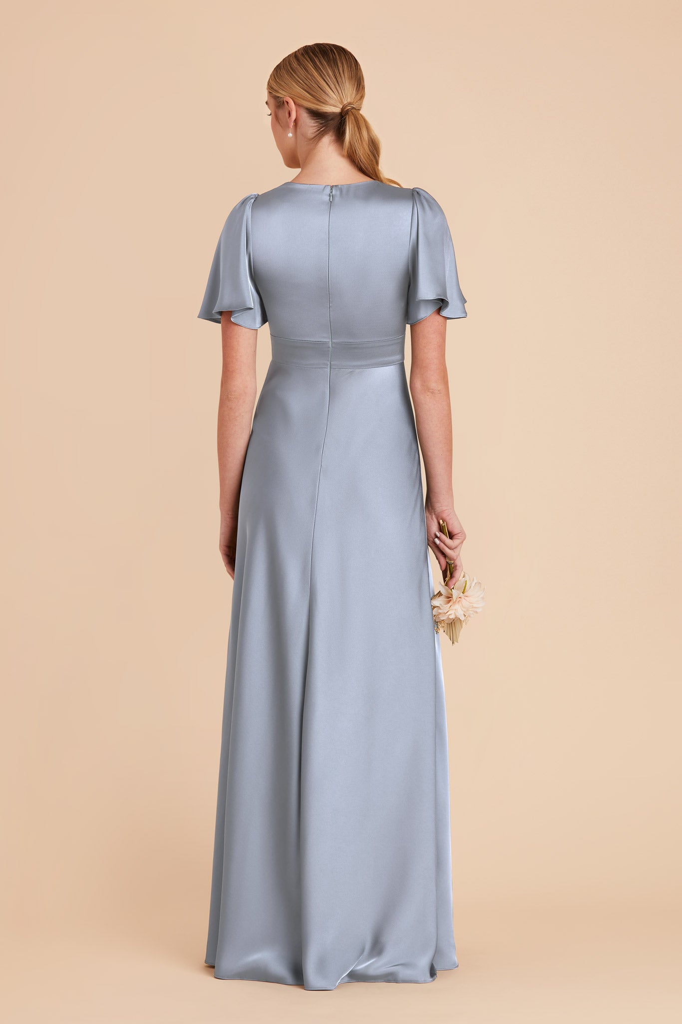 Ethereal A-Line Bridesmaid Dress with Flutter Sleeves | Marni