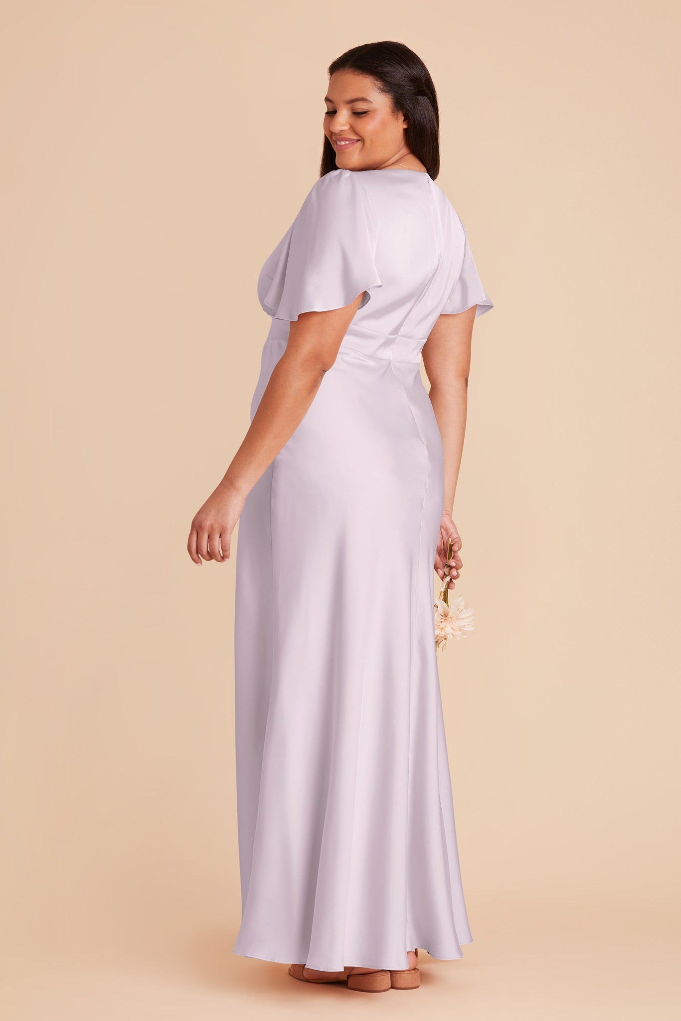 Ethereal A-Line Bridesmaid Dress with Flutter Sleeves | Marni