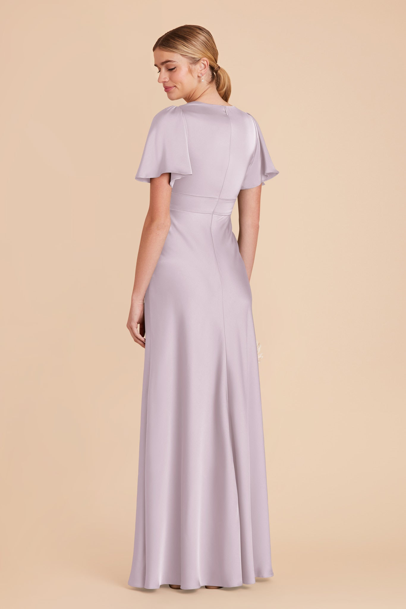 Ethereal A-Line Bridesmaid Dress with Flutter Sleeves | Marni