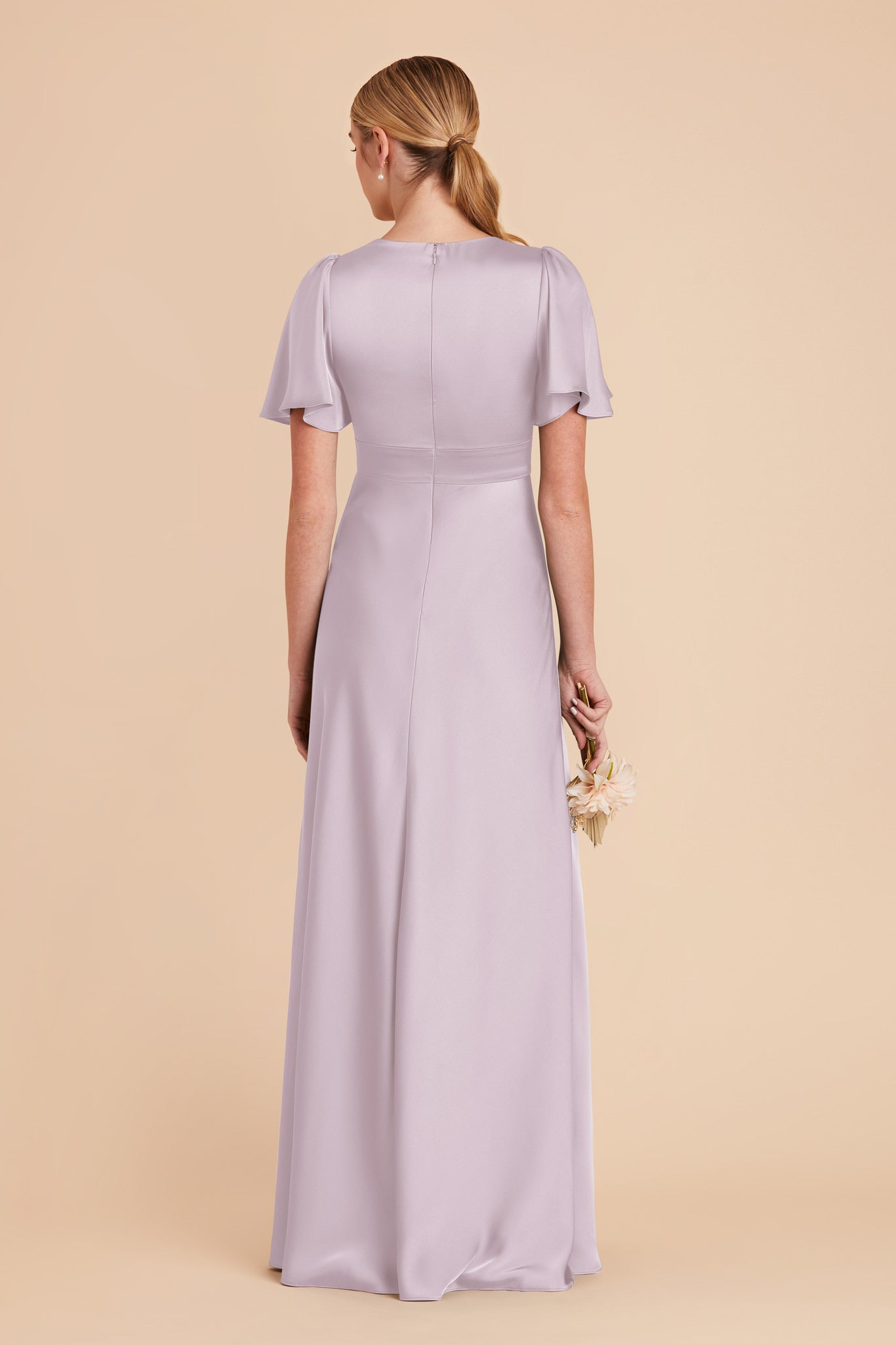 Ethereal A-Line Bridesmaid Dress with Flutter Sleeves | Marni