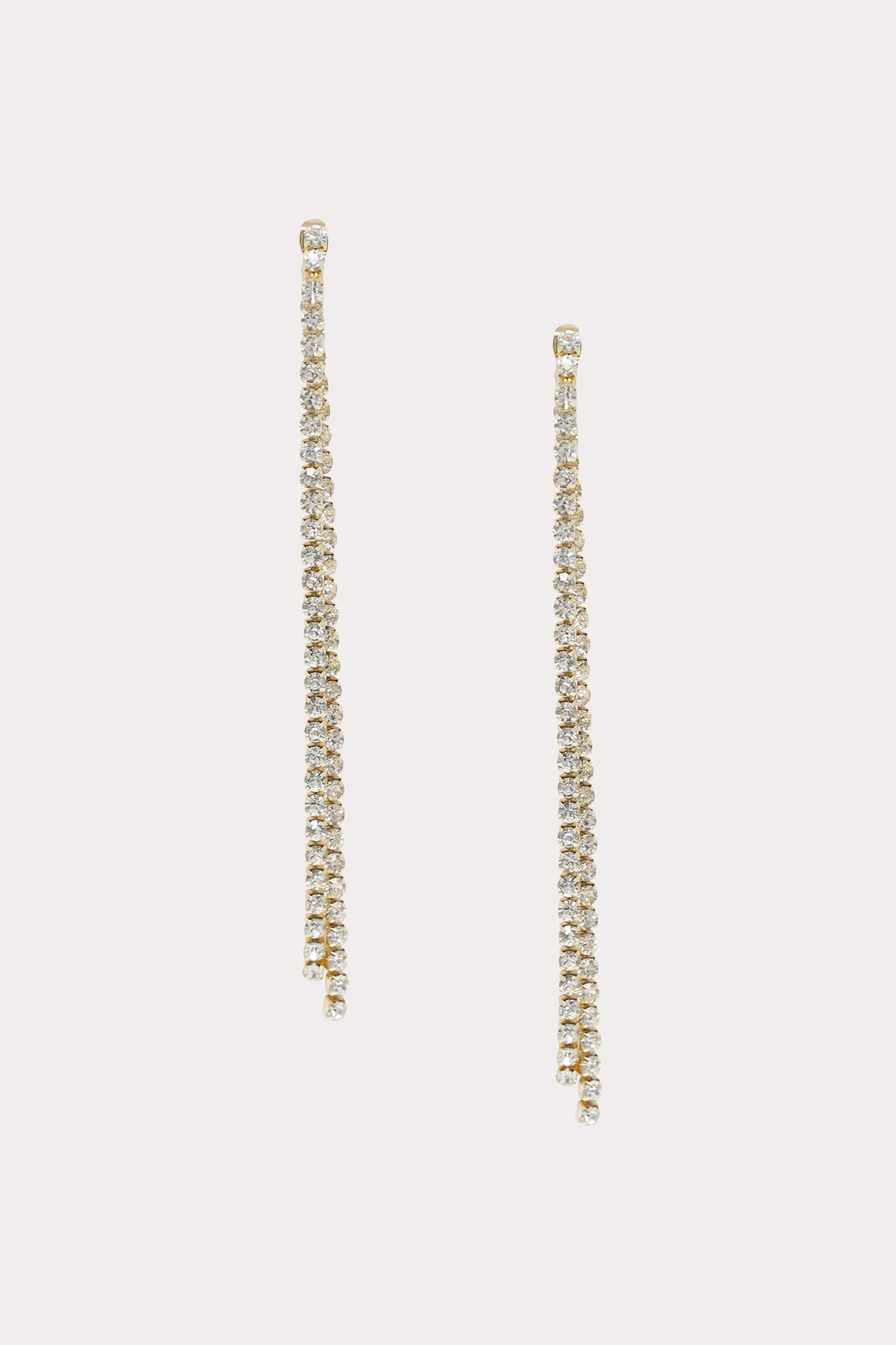Crystal Dangle Earrings with Clear Stones | Ettika Milan
