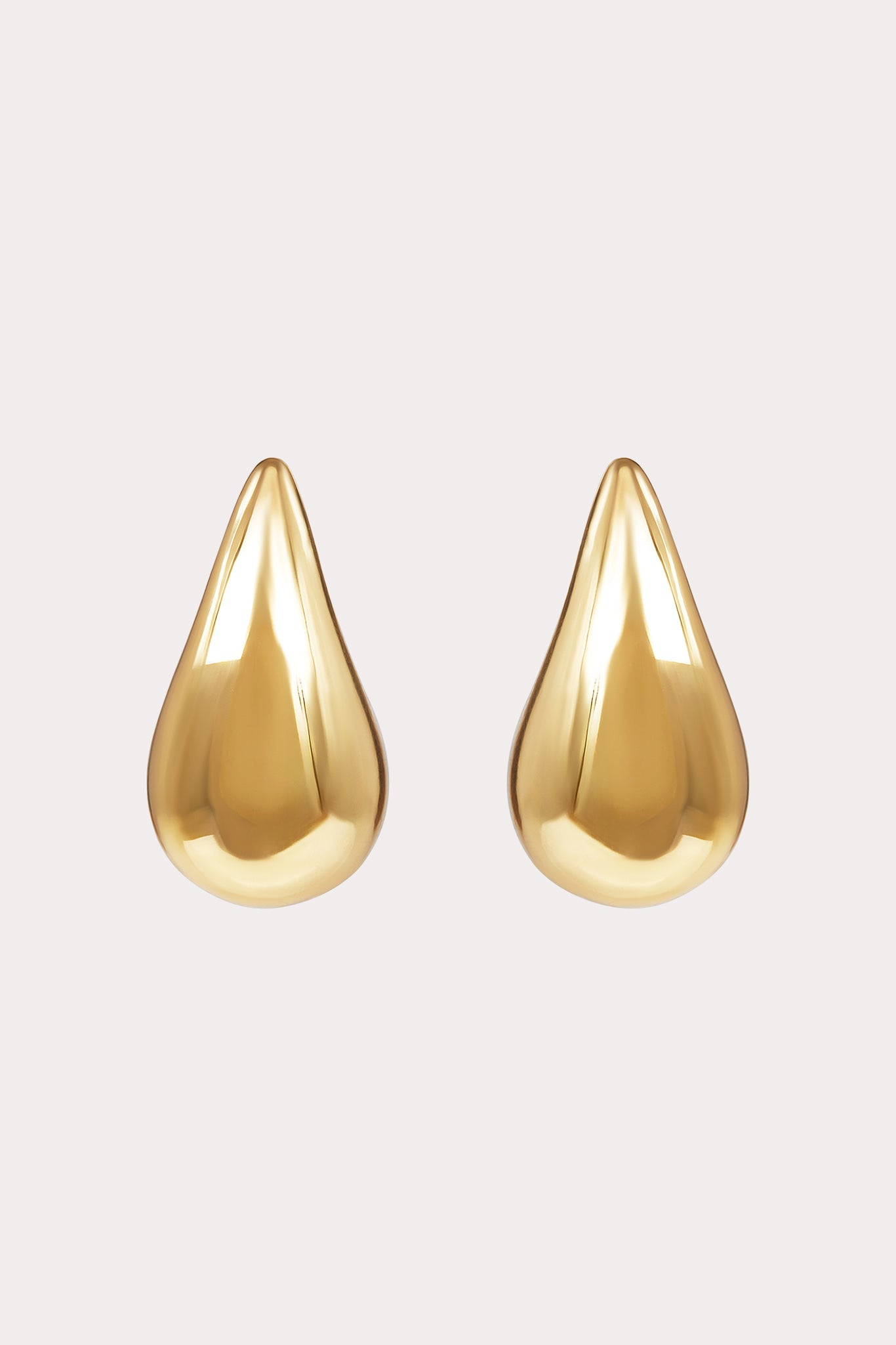 Lightweight Gold Teardrop Earrings | Mayfair