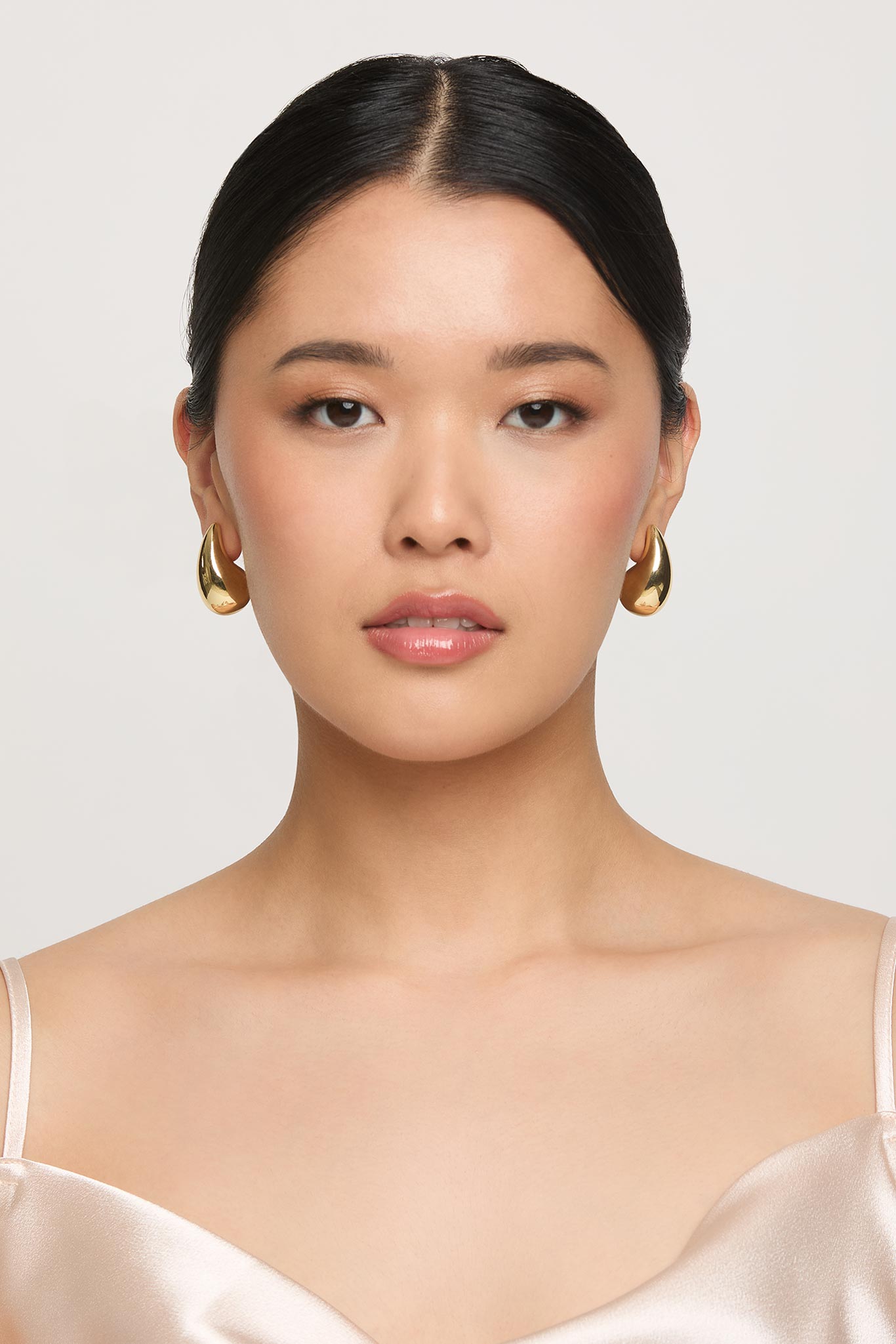 Lightweight Gold Teardrop Earrings | Mayfair