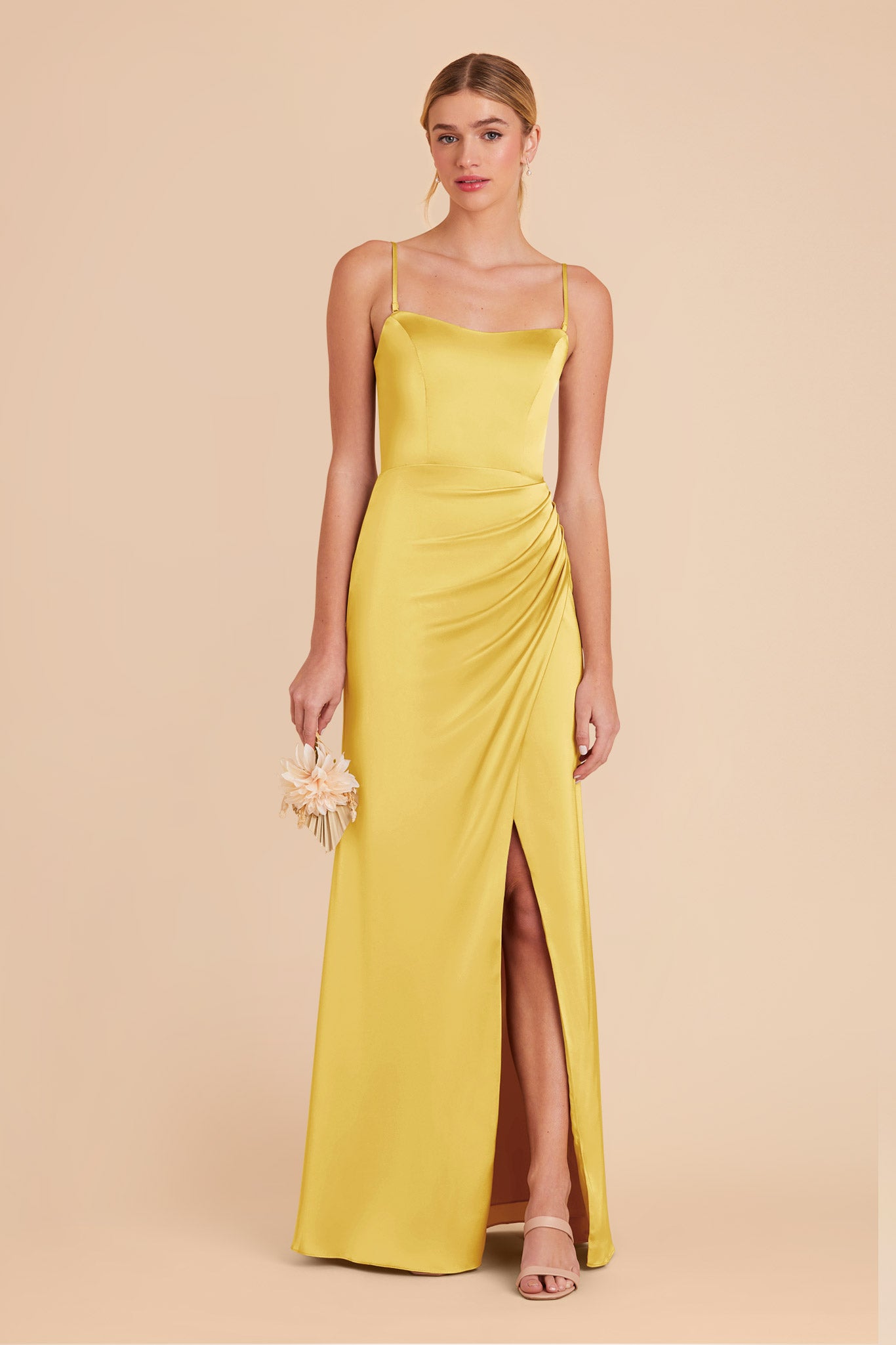 Matte Satin Corset Dress with Removable Straps | Anne