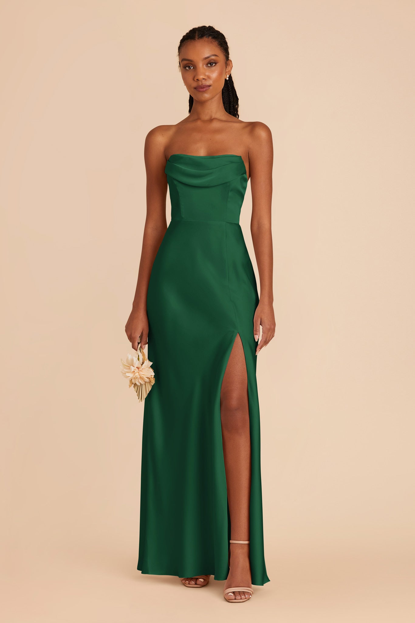 Matte Satin Convertible Dress - Off-the-Shoulder & Strapless | Mia