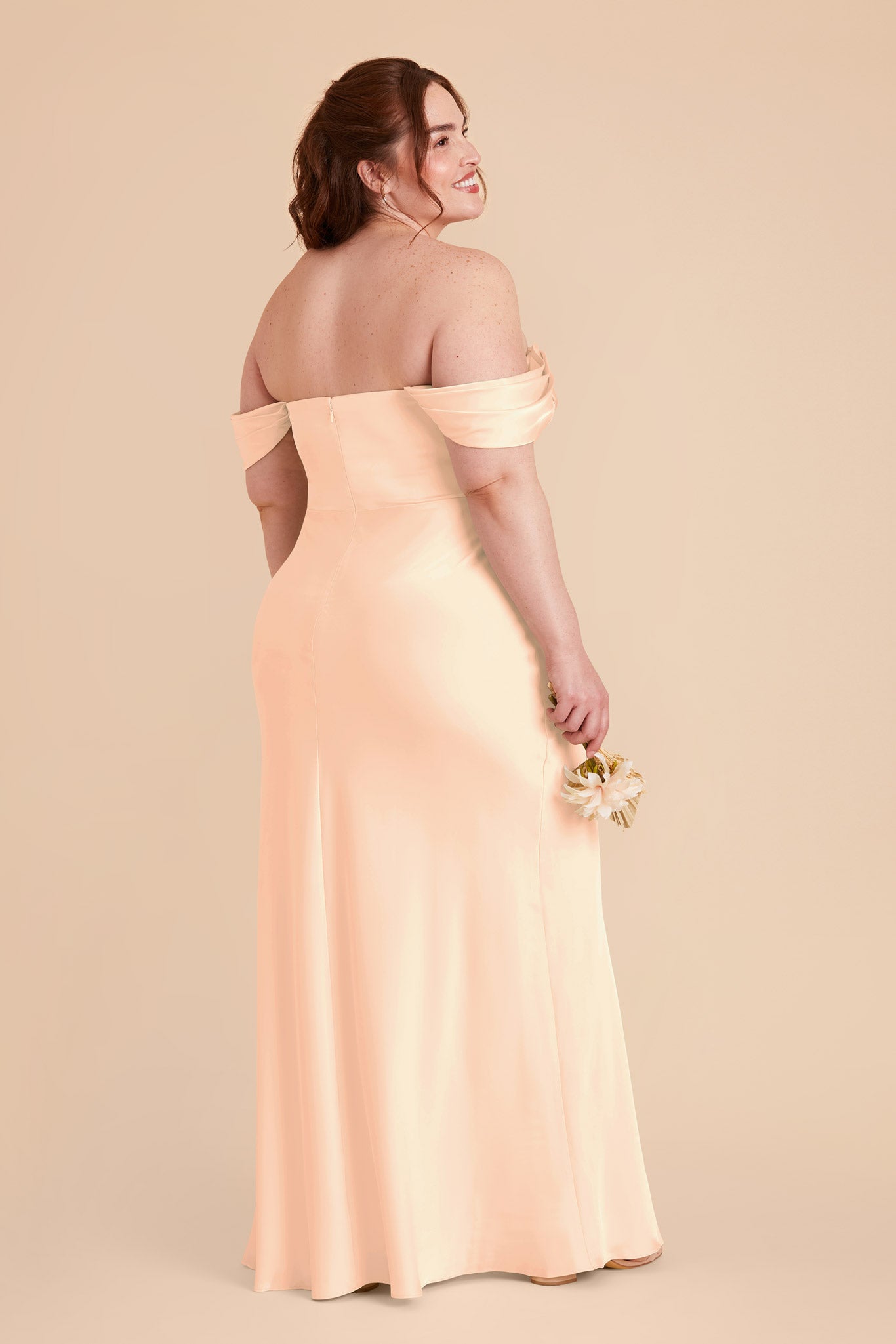 Matte Satin Convertible Dress - Off-the-Shoulder & Strapless | Mia