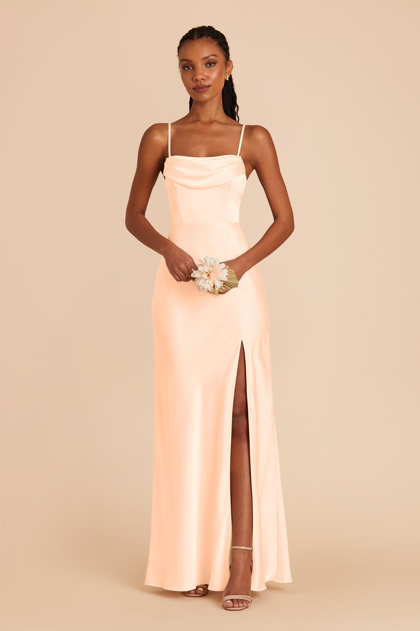 Matte Satin Convertible Dress - Off-the-Shoulder & Strapless | Mia