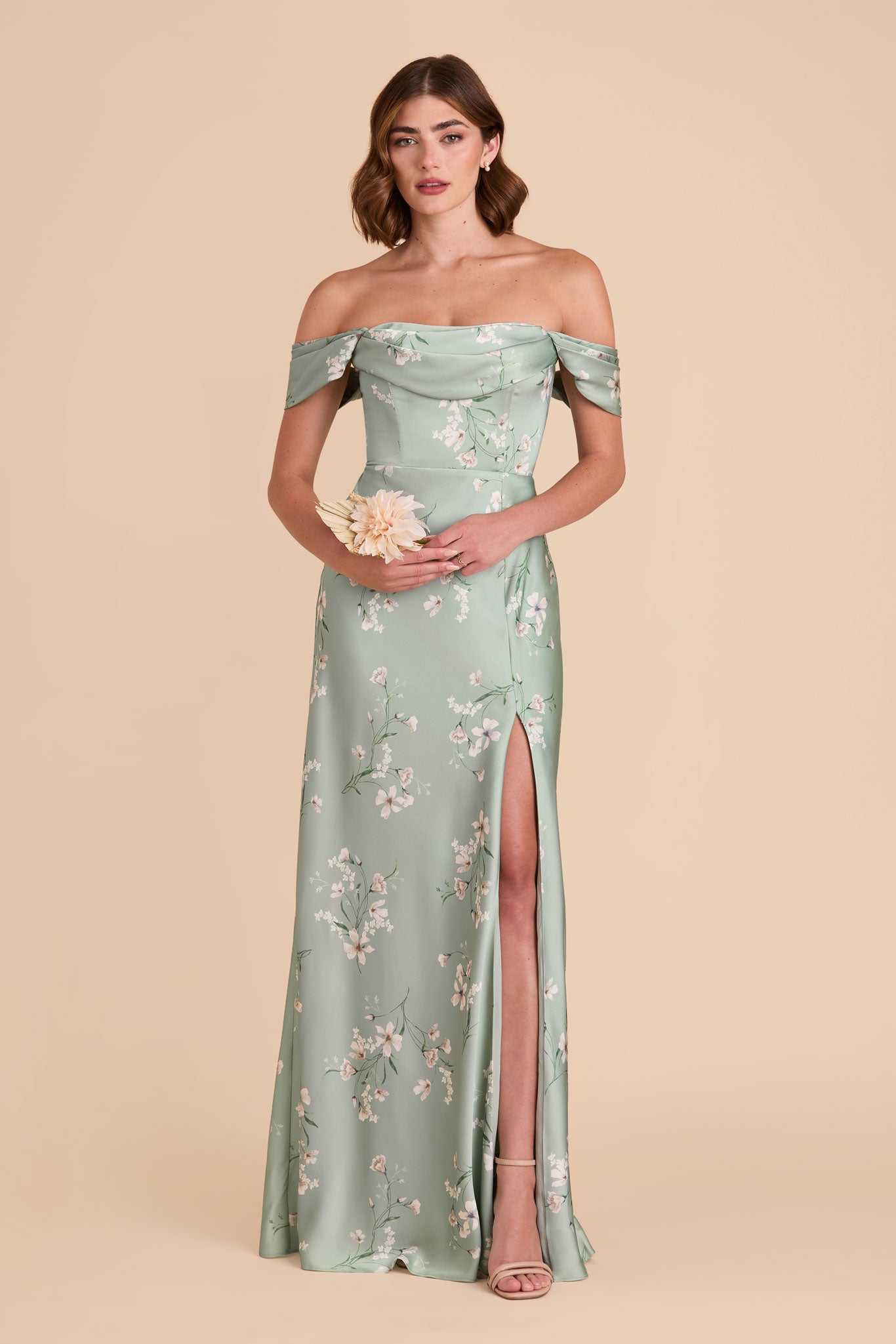 Convertible Satin Dress - Off-the-Shoulder or Strapless | Mia Matte