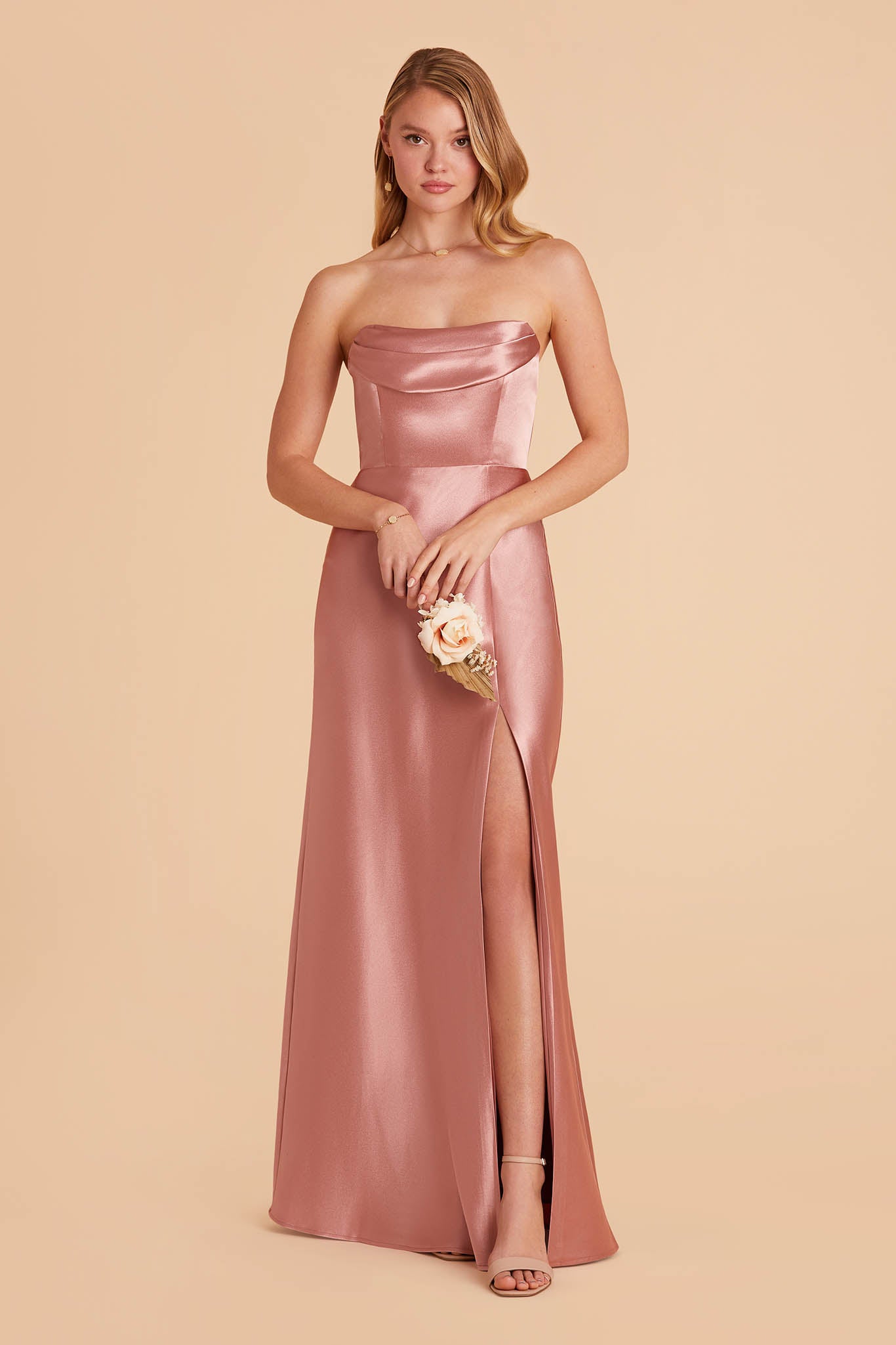 Shiny Satin Convertible Dress for Weddings & Events | Mia