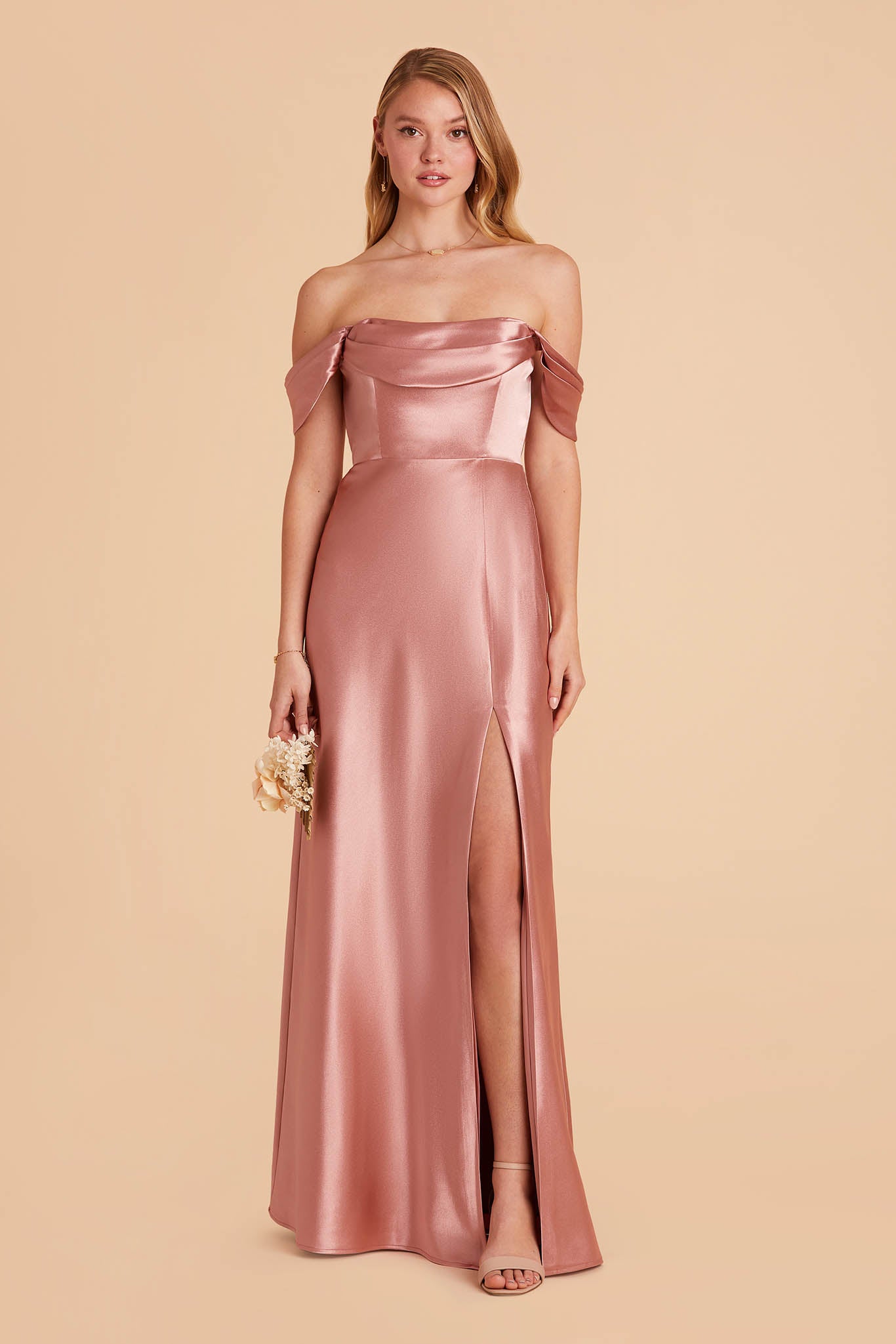 Shiny Satin Convertible Dress for Weddings & Events | Mia