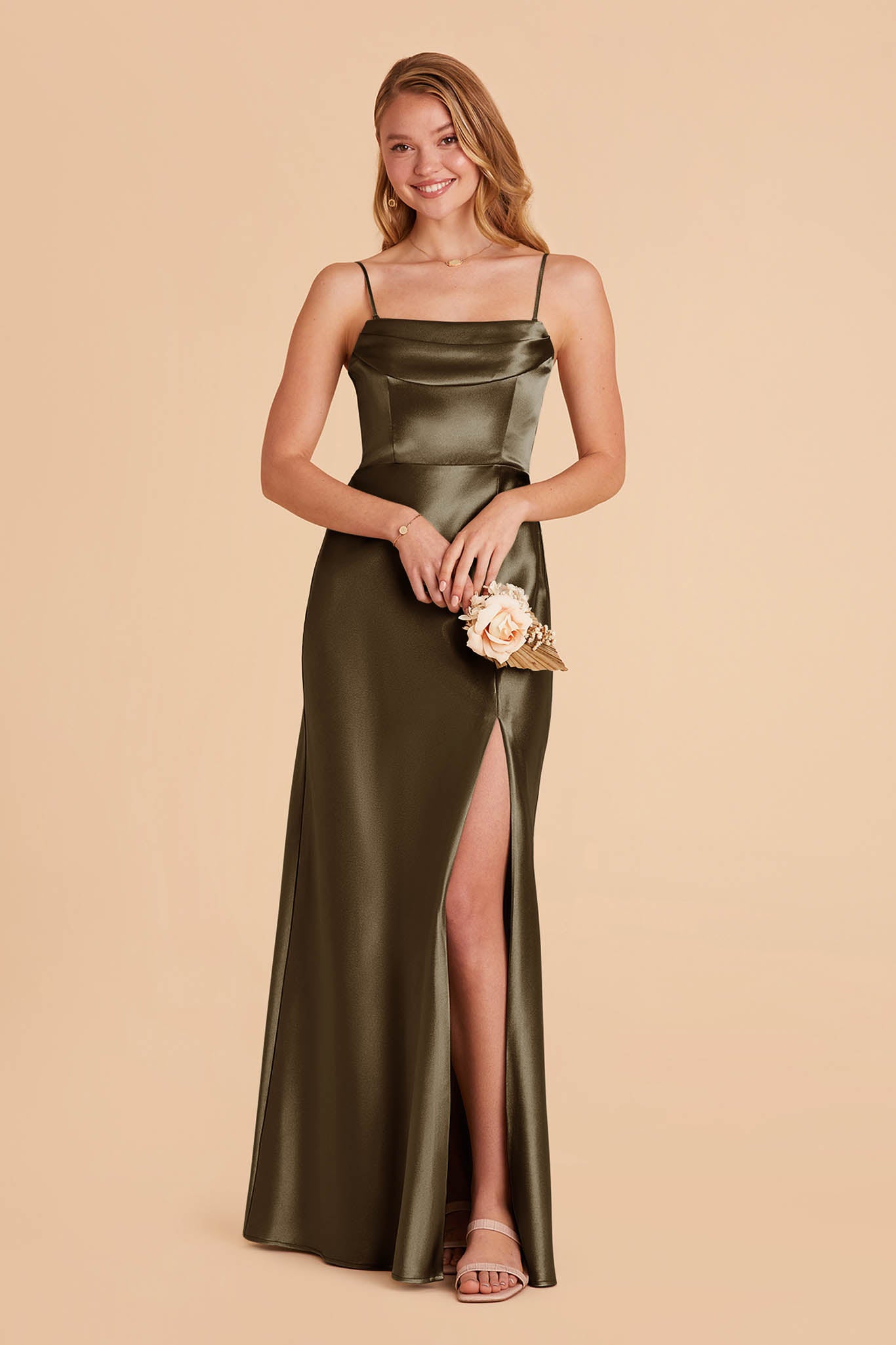 Shiny Satin Convertible Dress for Weddings & Events | Mia Olive