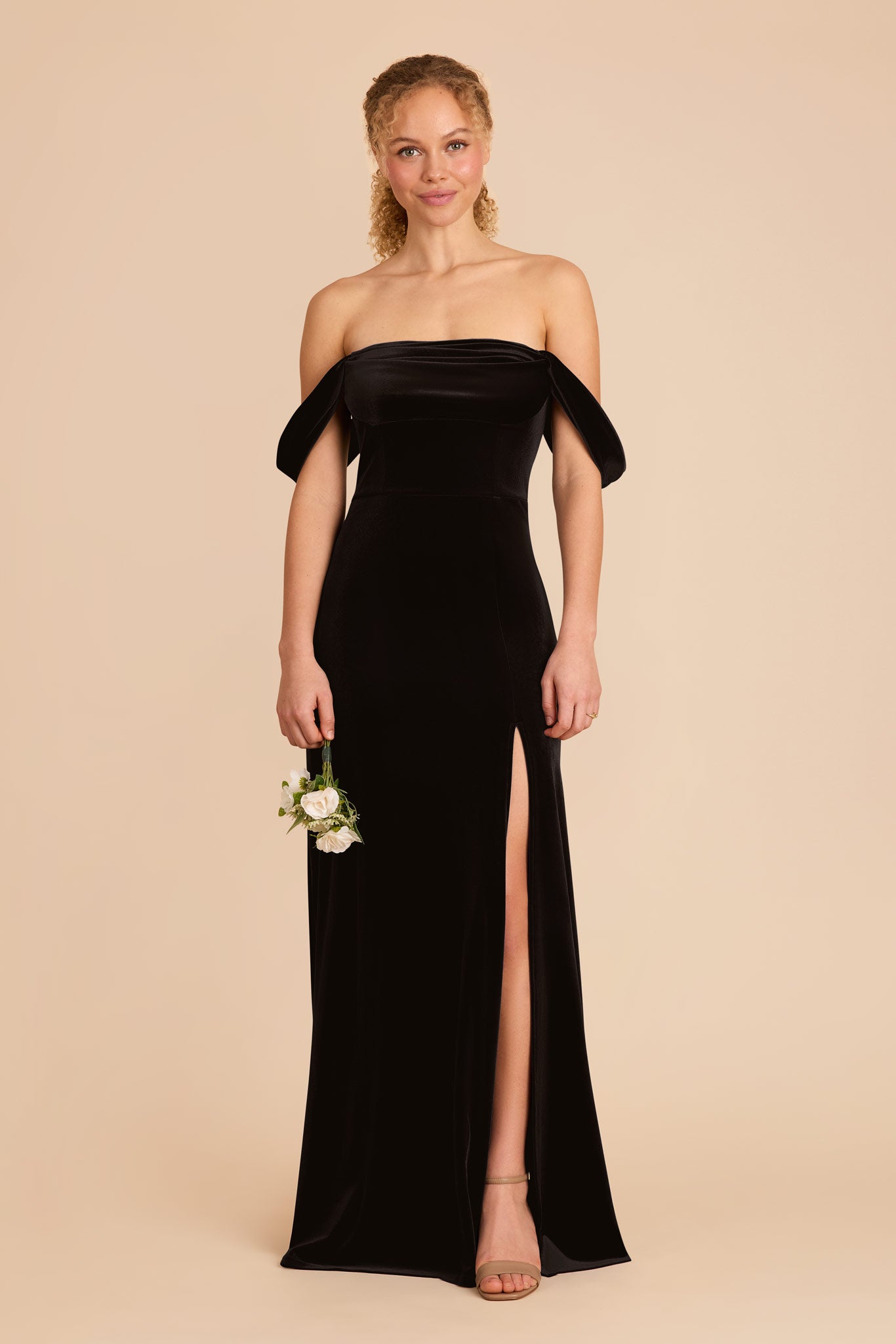 Velvet Convertible Dress - Off-the-Shoulder or Strapless | Mia