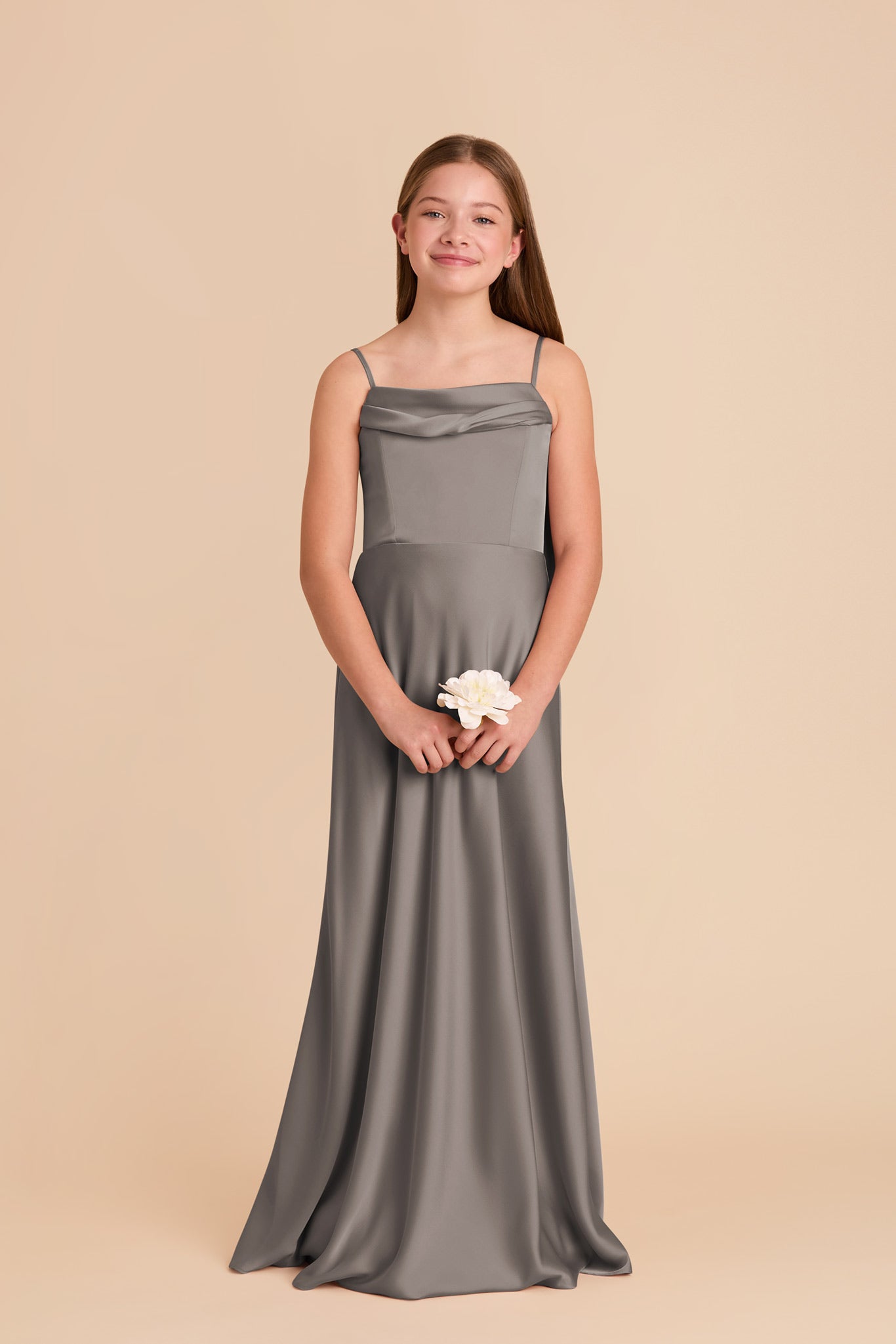 Junior Matte Satin Dress - Off-the-Shoulder or Strapless | Mimi