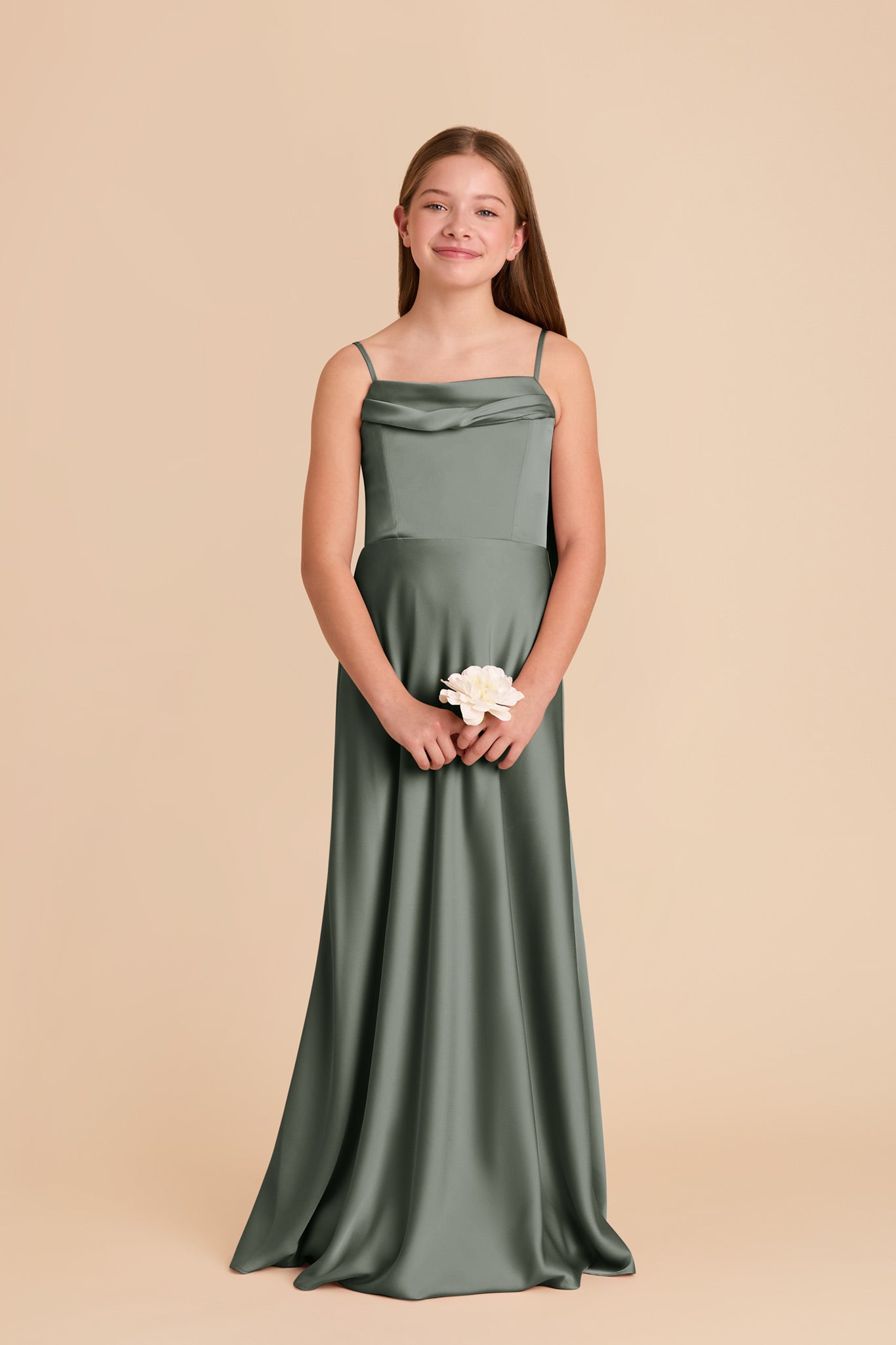 Junior Matte Satin Dress - Off-the-Shoulder or Strapless | Mimi