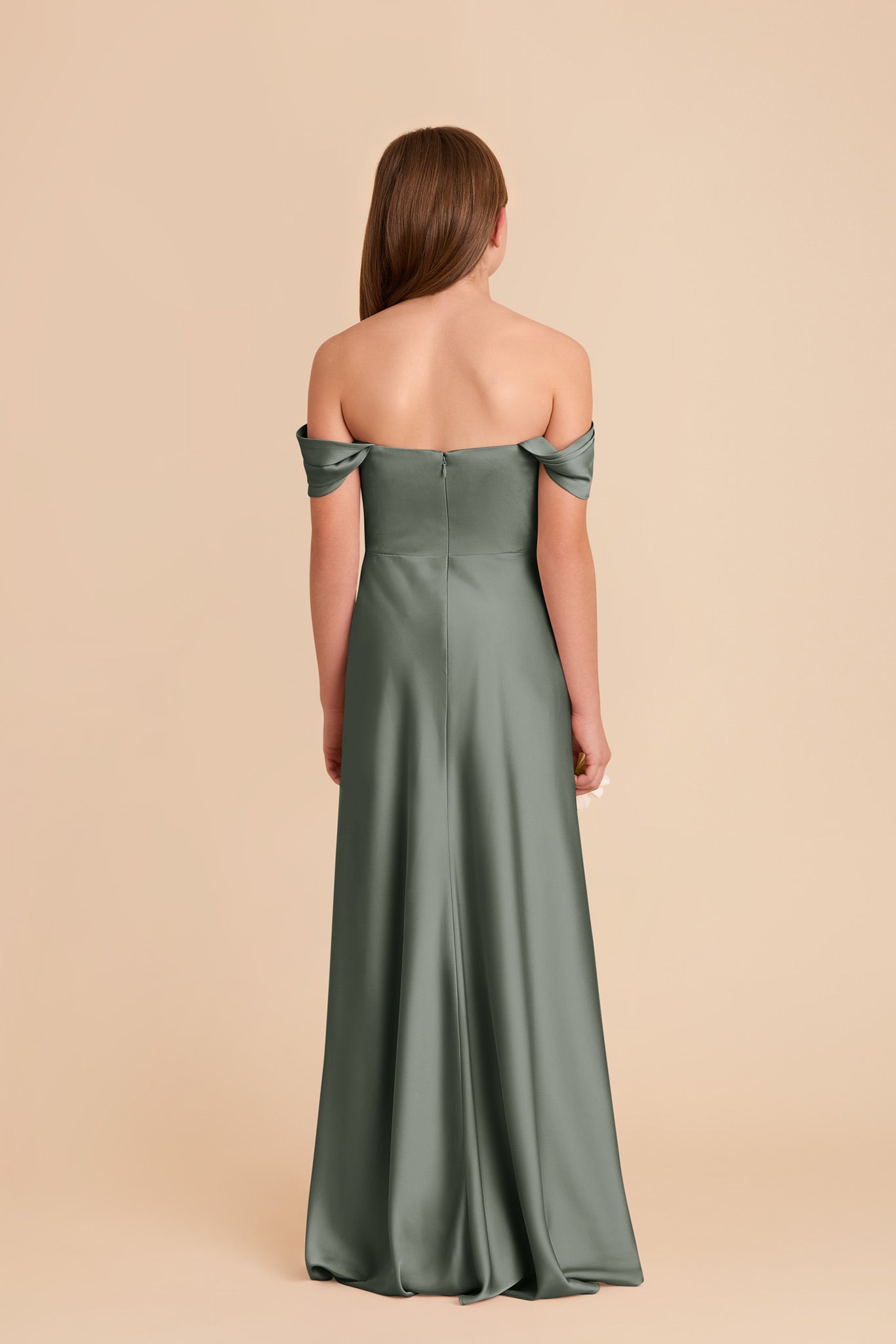 Junior Matte Satin Dress - Off-the-Shoulder or Strapless | Mimi